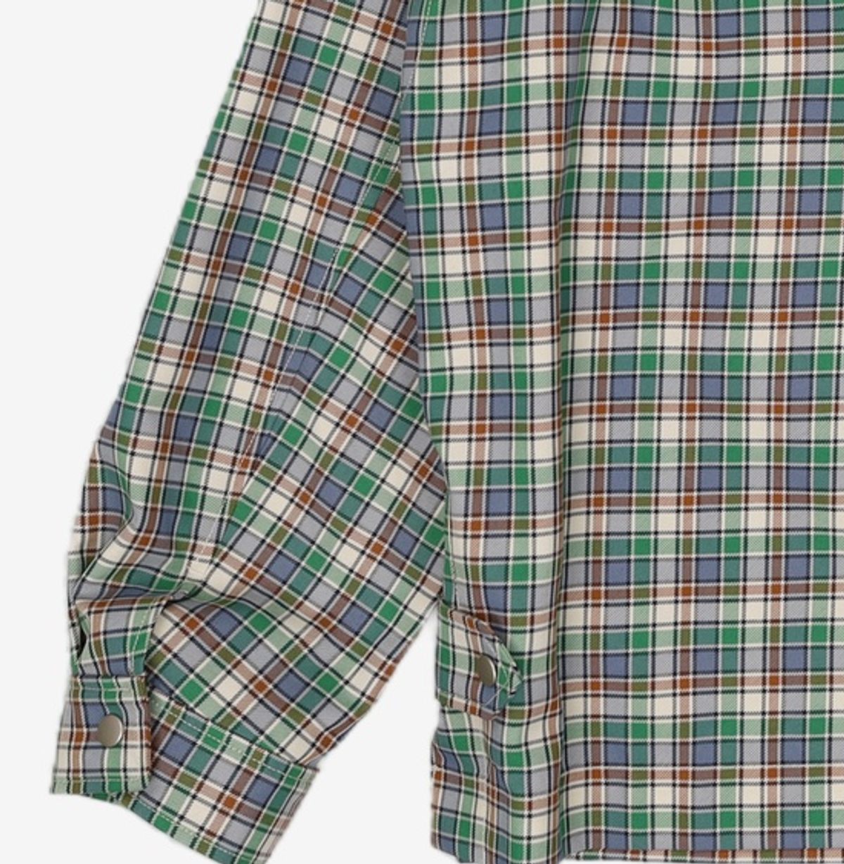 커스텀멜로우(CUSTOMELLOW) check coach jacket _CLUAM21111GRX 105