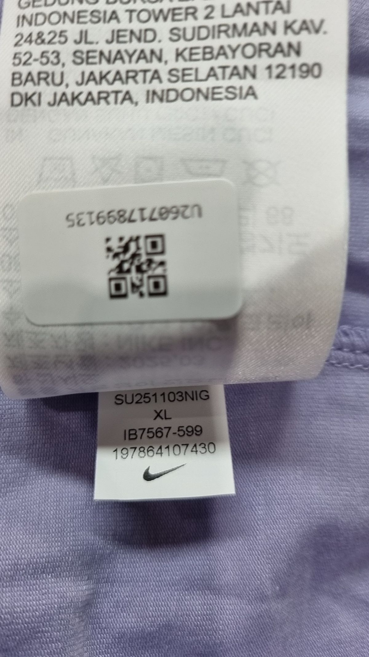 나이키(NIKE) 스포츠웨어 칠 니트 티셔츠 W - 퍼플 다운:화이트:퍼플 다운 / IB7567-599 XL