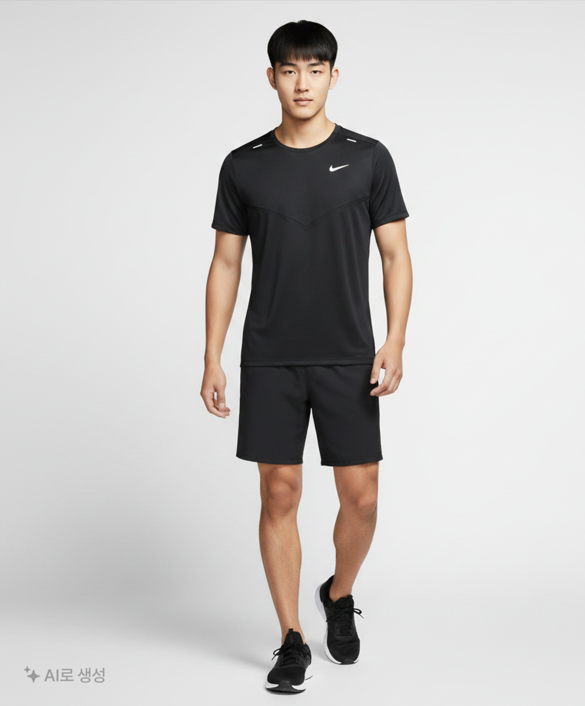 나이키(NIKE) 드라이 핏 라이즈 365 반소매 러닝 탑 M - 블랙 / CZ9185-013 XL