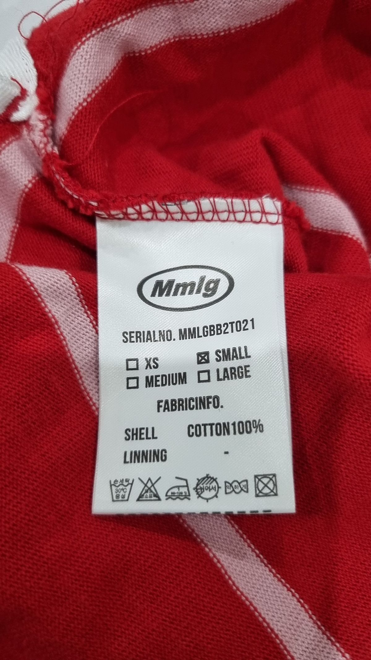 엠엠엘지(MMLG) [Mmlg] MELGE RUGBY SHIRT (RED) S