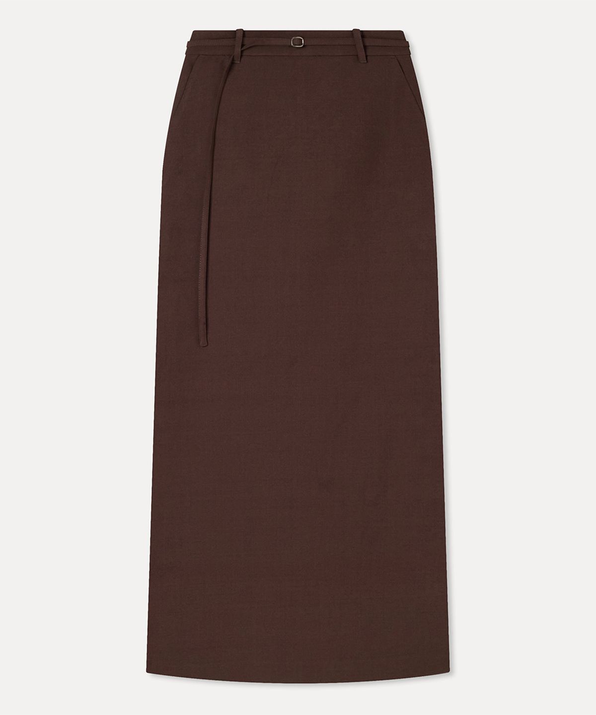 미쏘(MIXXO) 벨티드 H라인 맥시 스커트_MIWWHGT14B