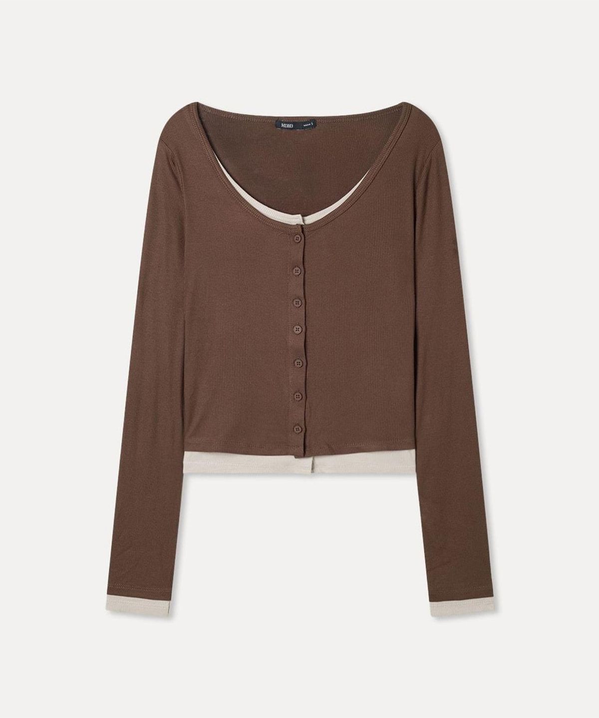 미쏘(MIXXO) 레이어드 가디건형 티셔츠_MIWCMG911A