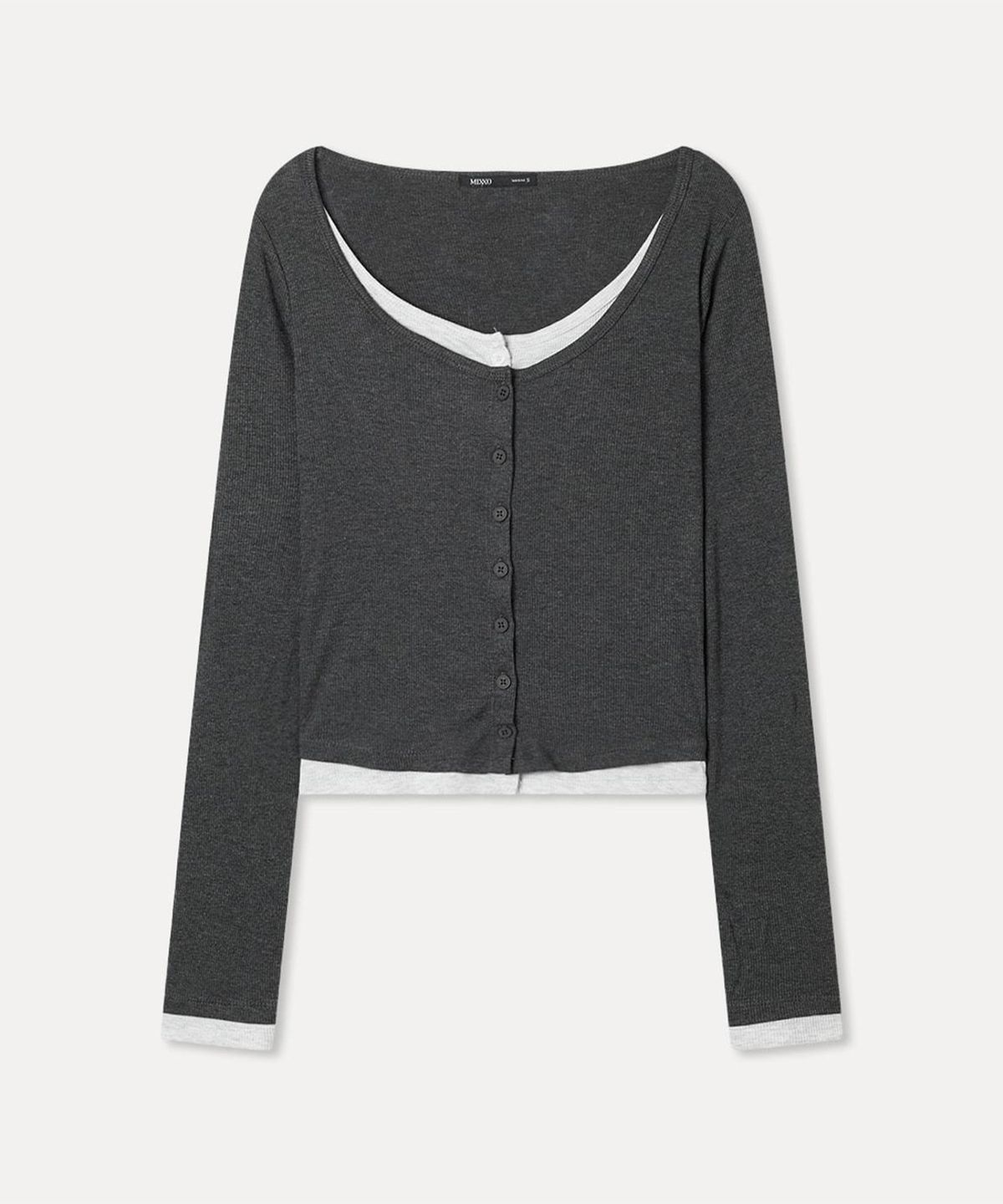 미쏘(MIXXO) 레이어드 가디건형 티셔츠_MIWCMG911A