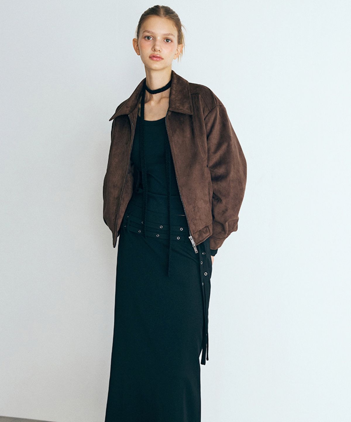 미쏘(MIXXO) 스탠카라 집업자켓_MIWJLGT0PB