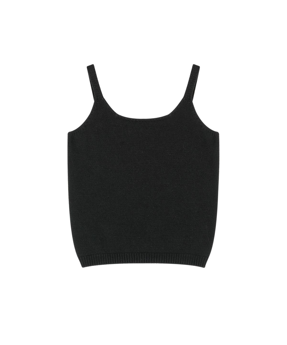 블레티(VLETI) [Cotton 100%] Twisted Cardigan & Sleeveless Knit SetUp (Black)