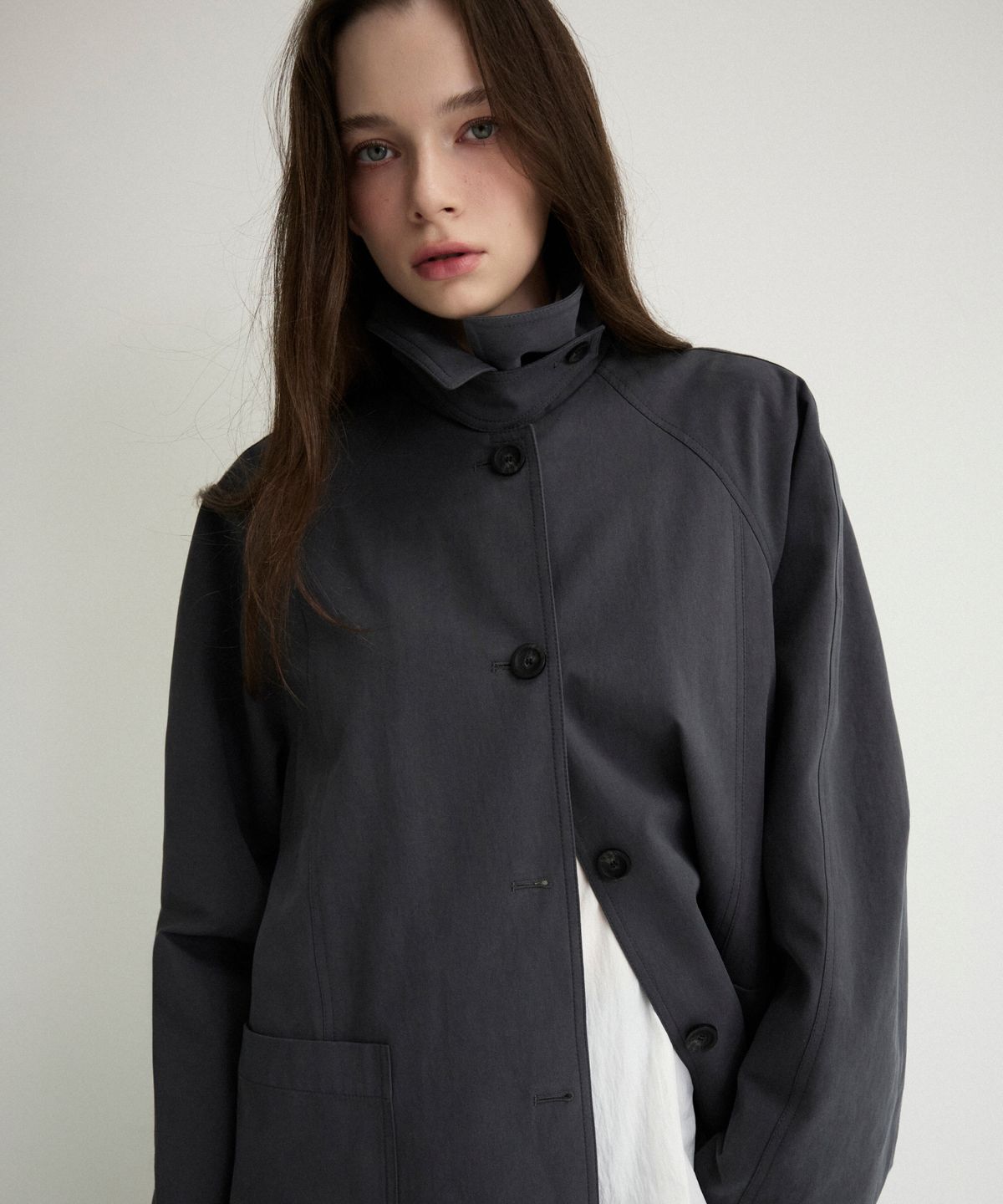 미쏘(MIXXO) 하프 트렌치코트 RE JTG311B_MIWJTG90QB