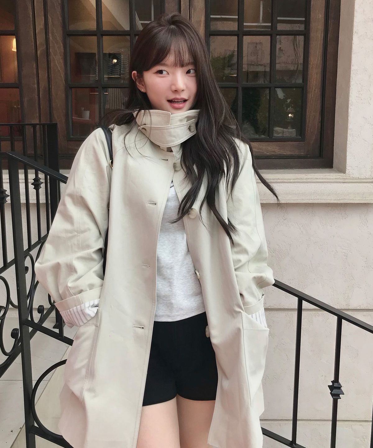 미쏘(MIXXO) 하프 트렌치코트 RE JTG311B_MIWJTG90QB