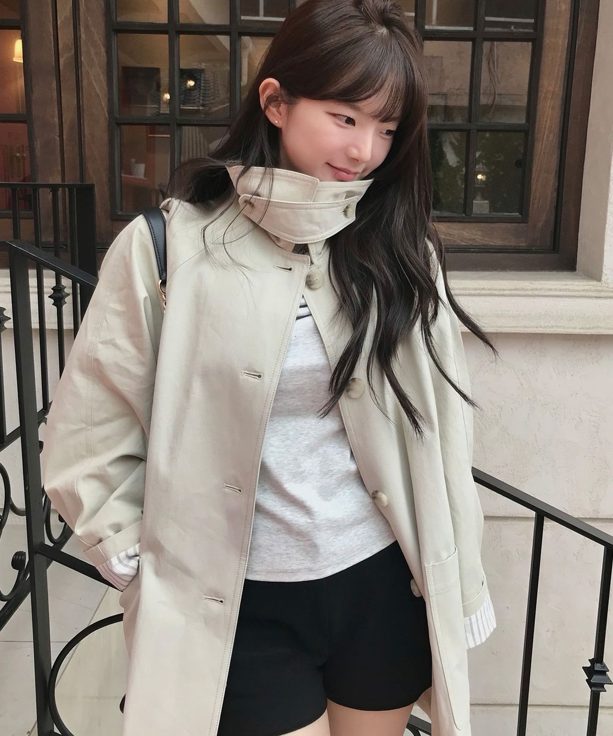 미쏘(MIXXO) 하프 트렌치코트 RE JTG311B_MIWJTG90QB