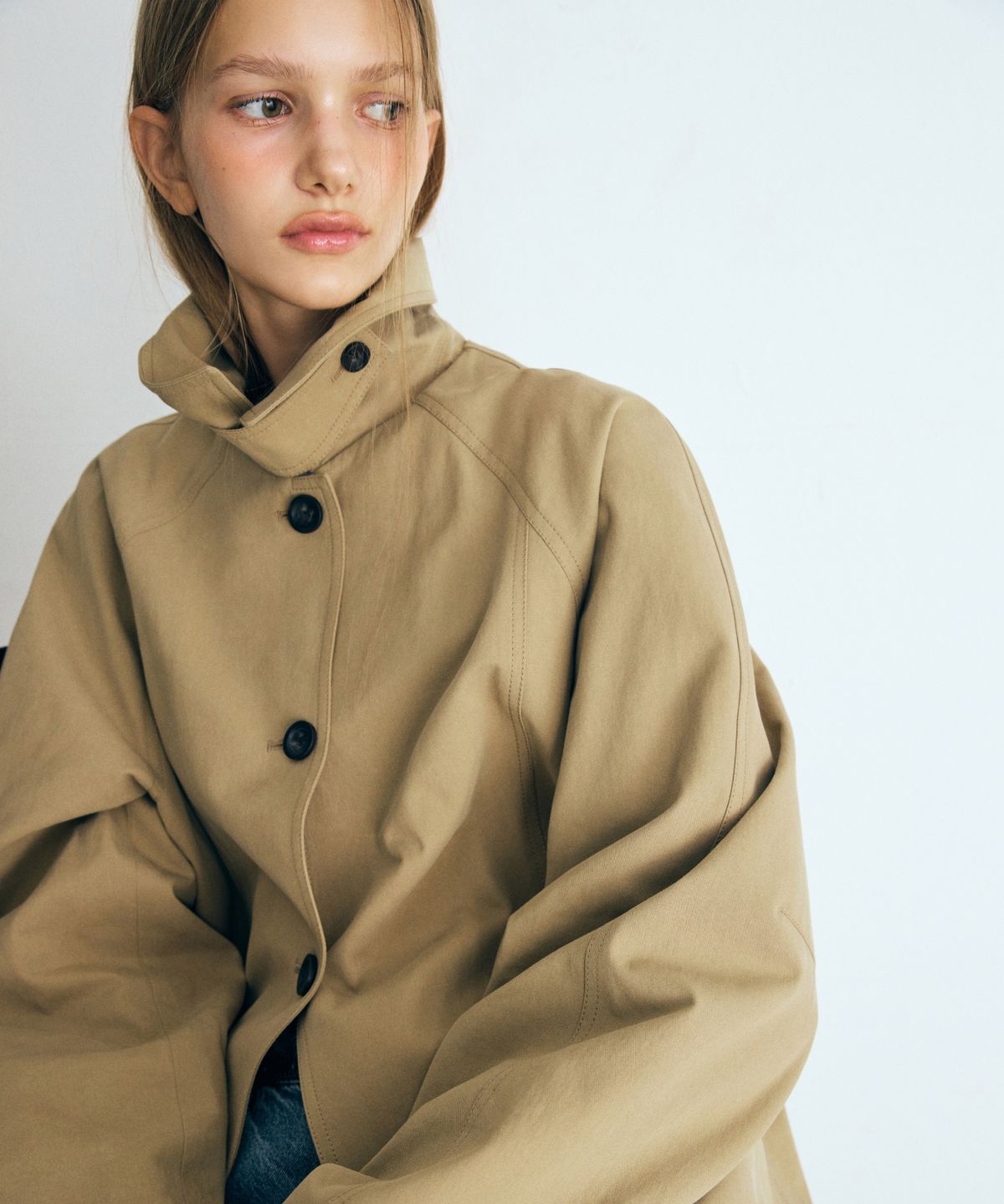 미쏘(MIXXO) 하프 트렌치코트 RE JTG311B_MIWJTG90QB