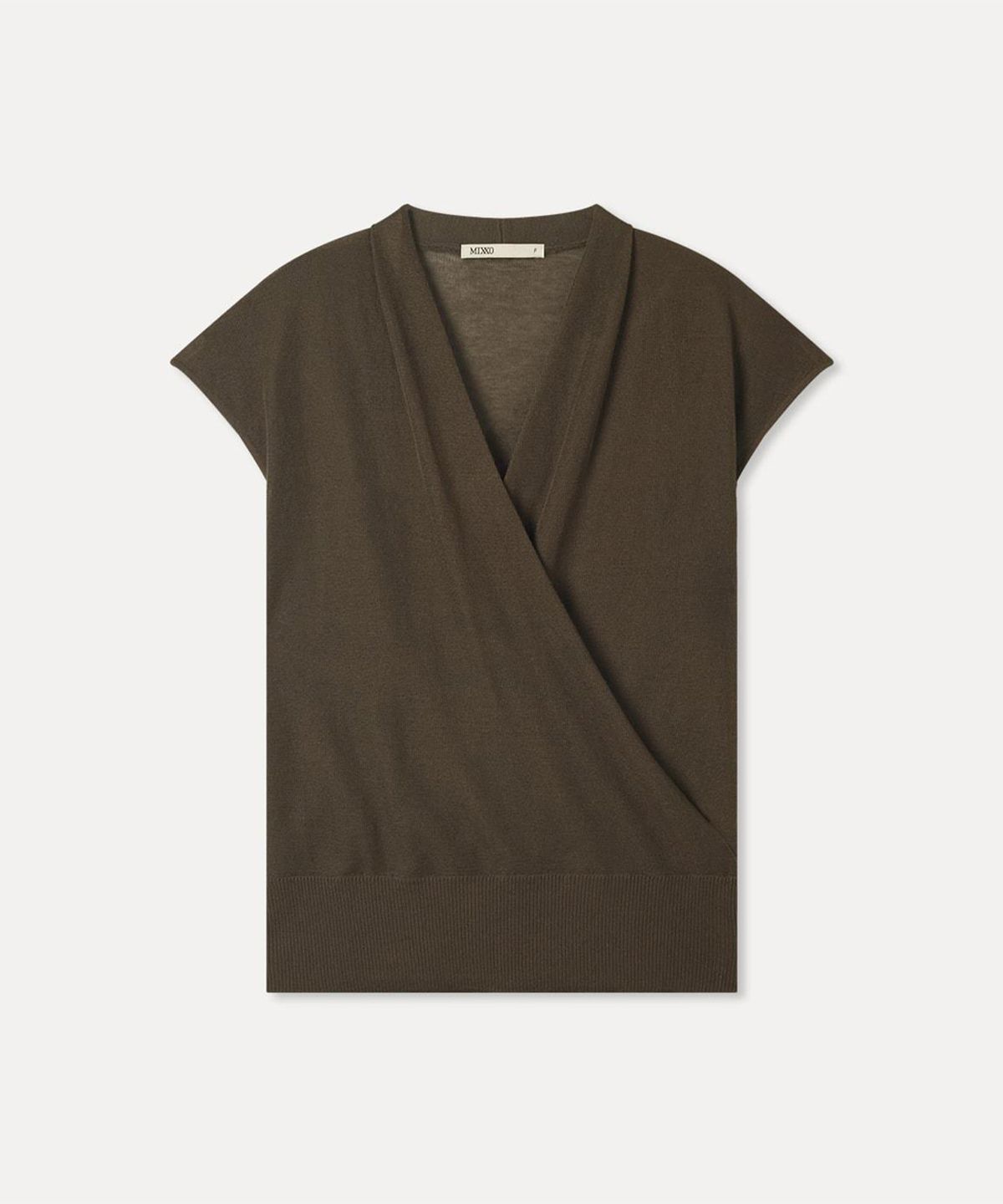미쏘(MIXXO) 랩 루즈핏 반팔 니트_MIWKAG95AS