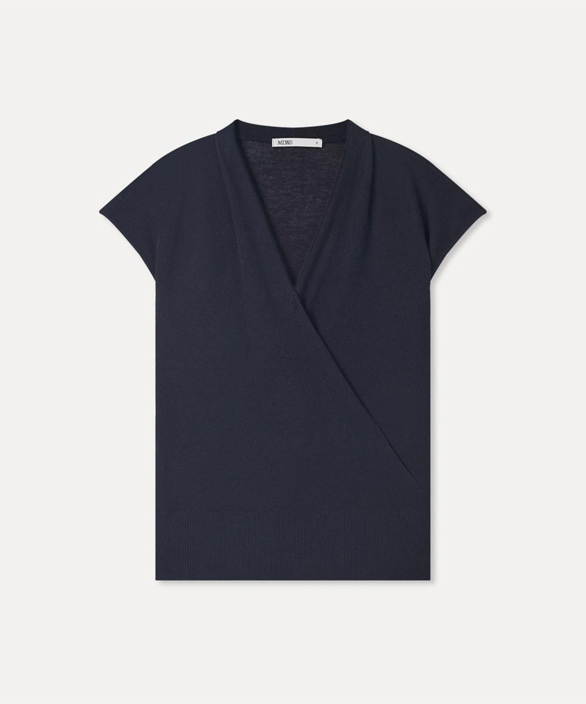 미쏘(MIXXO) 랩 루즈핏 반팔 니트_MIWKAG95AS