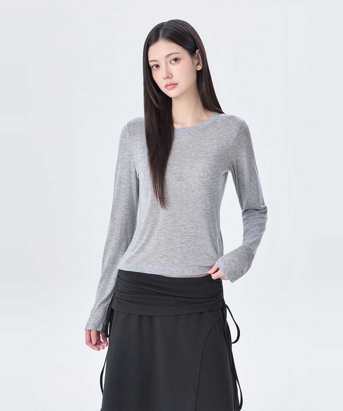 미쏘(MIXXO) 소프트 긴팔 티셔츠 MIWLWG408A MIWLWG96QA