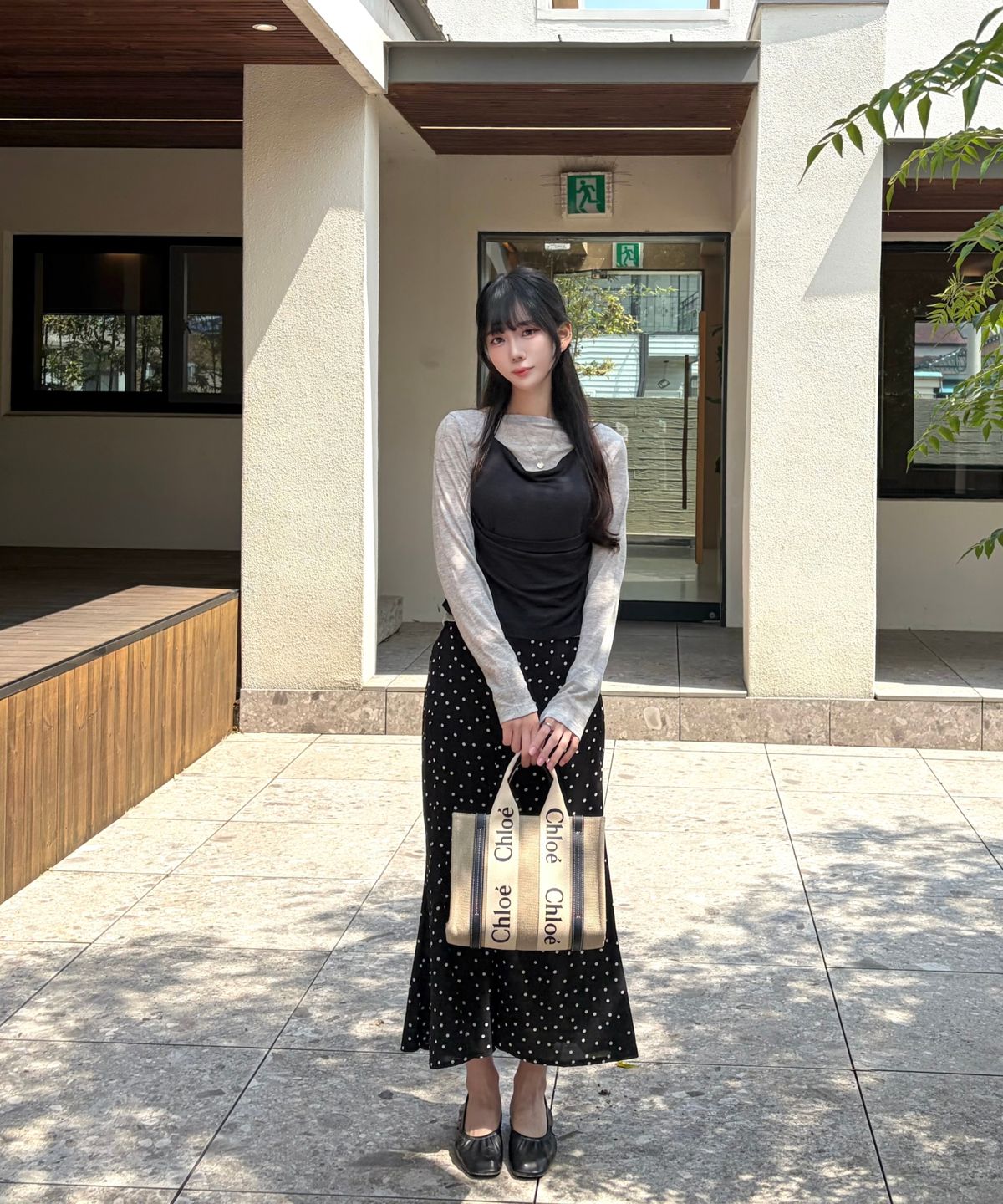 미쏘(MIXXO) 홀터 레이어드 긴팔 티셔츠_MIWLWG911A