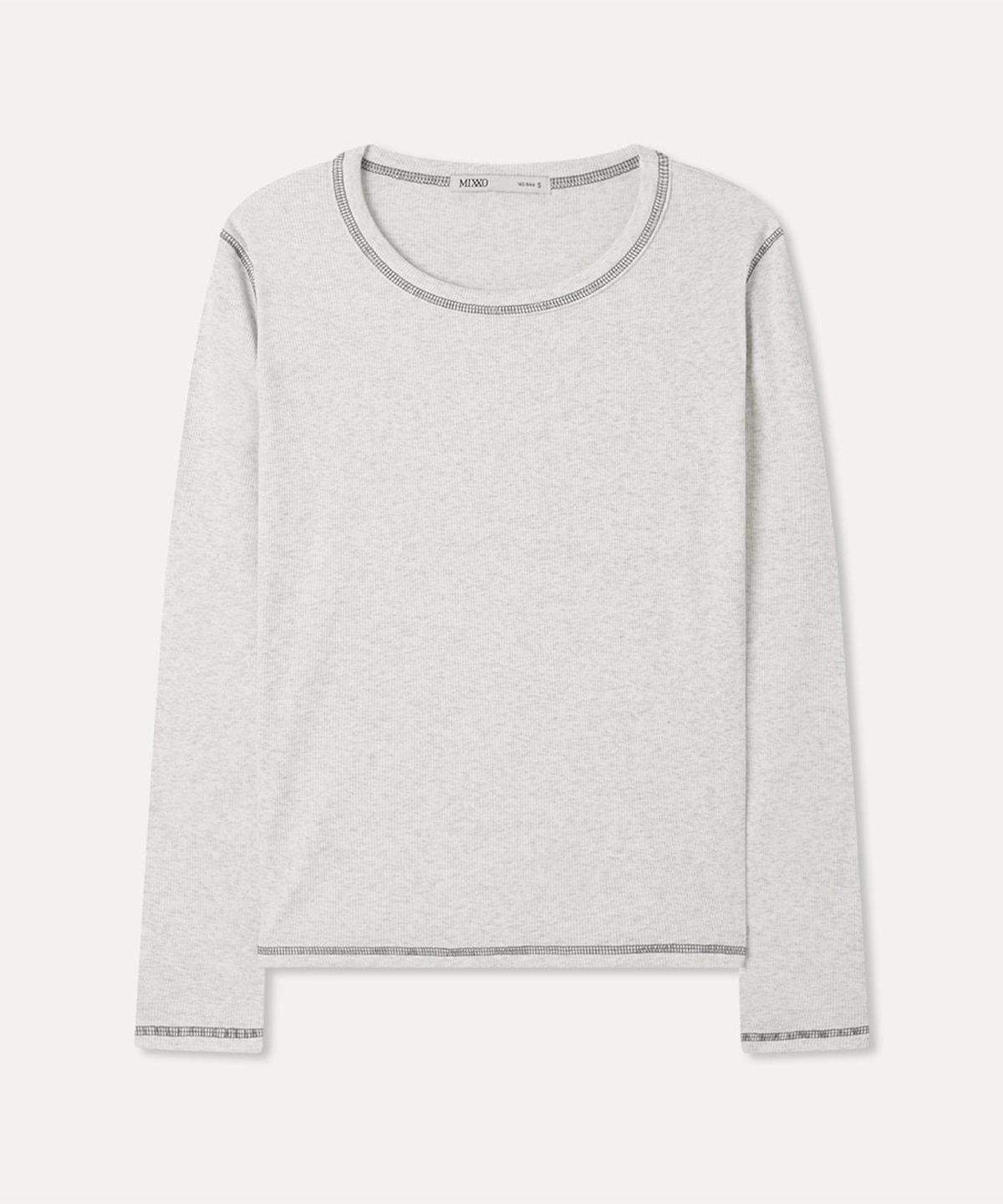 미쏘(MIXXO) 배색 스티치 긴팔 티셔츠_MIWLWG916A