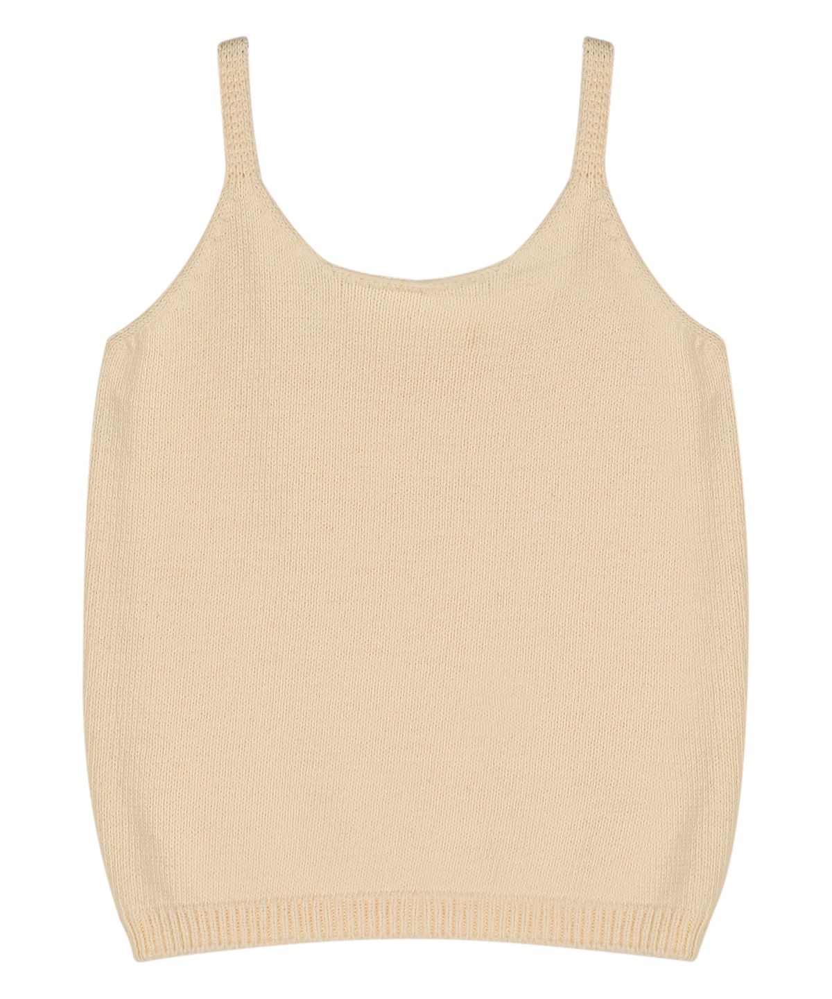 블레티(VLETI) [Cotton 100%] Twisted Cardigan & Sleeveless Knit SetUp (Cream beige)