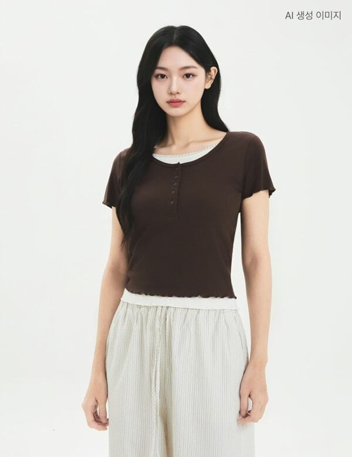 로엠(ROEM) 풀밴딩 와이드 팬츠 RMTWG38RT1