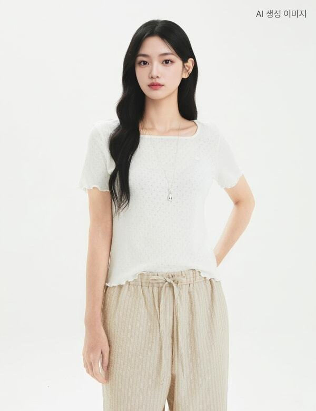 로엠(ROEM) 풀밴딩 와이드 팬츠 RMTWG38RT1