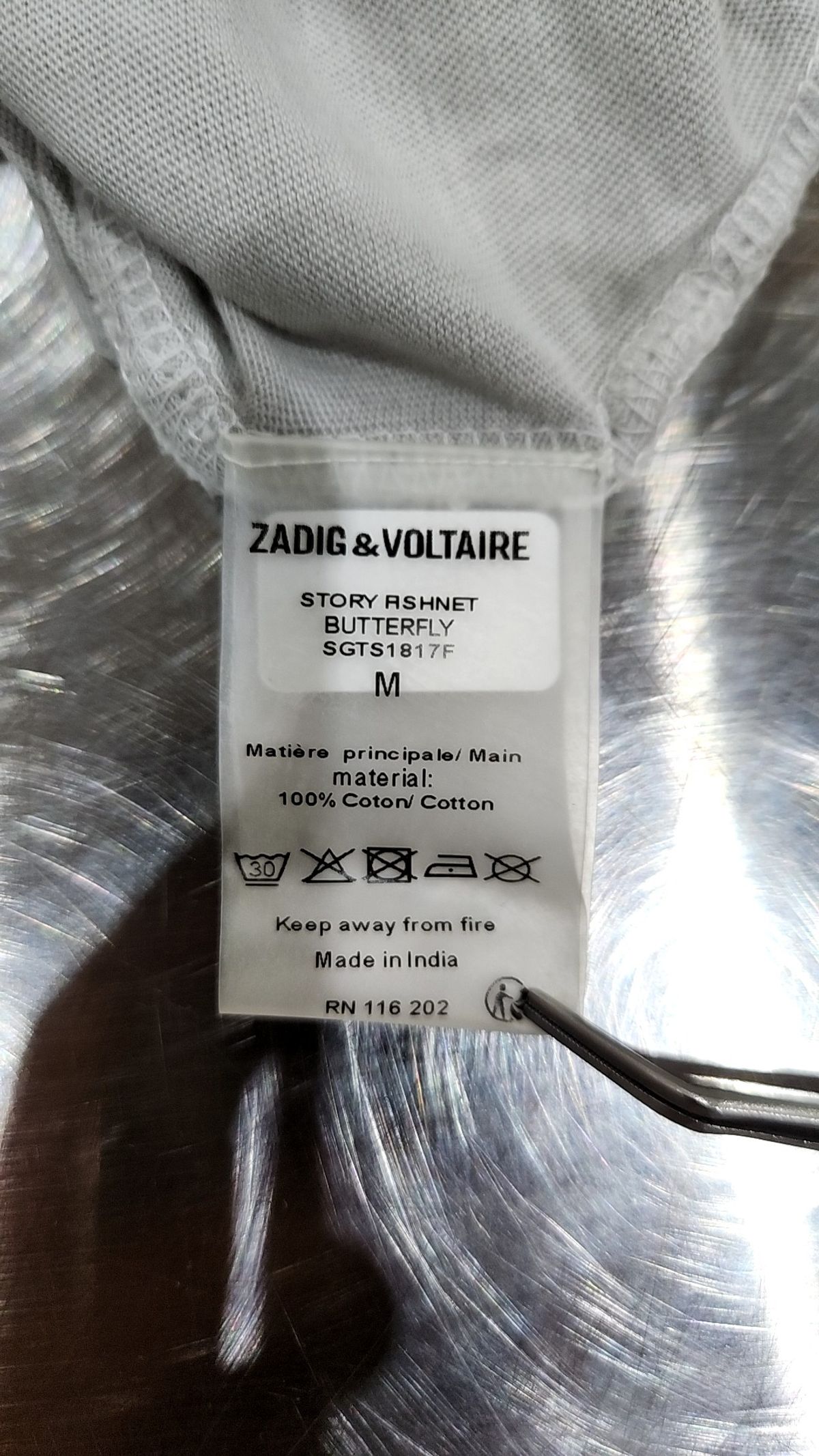 쟈딕 앤 볼테르(ZADIG & VOLTAIRE) 반소매 티셔츠 XS