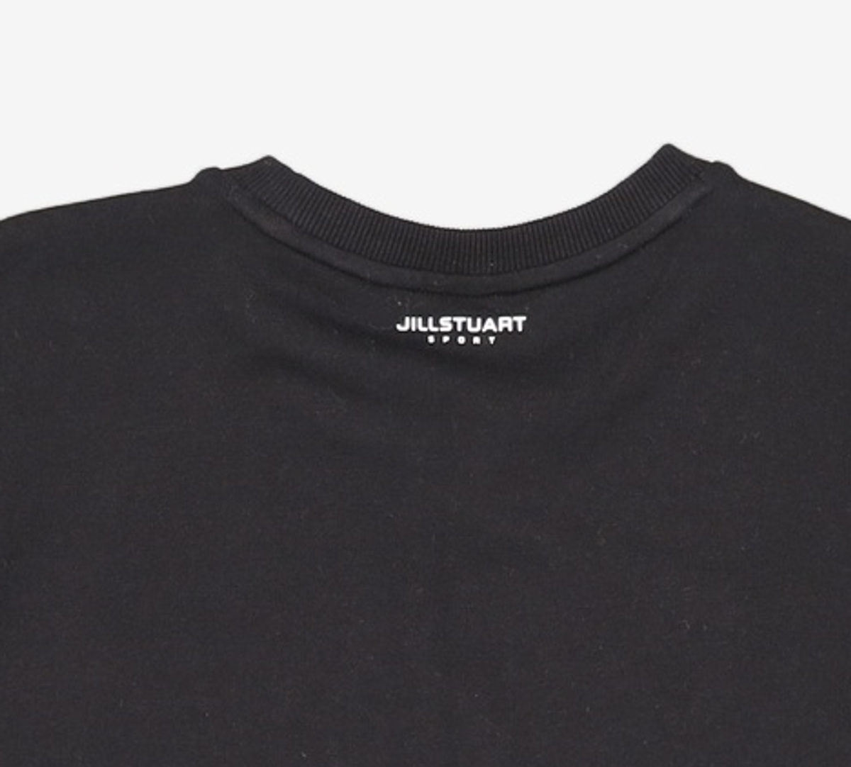 질스튜어트 스포츠 뉴욕(JILLSTUART SPORT NEWYORK) [JSNY MTM] 블랙 면혼방 레터링 남녀공용 맨투맨 JMTS8D756BK 110