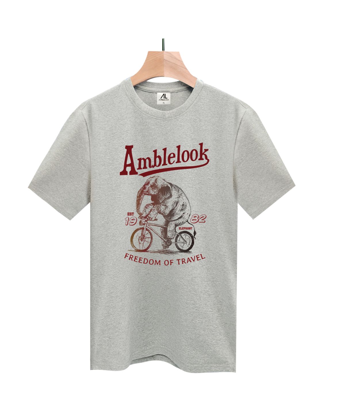 엠블룩(AMBLELOOK) 프리미엄 면스판 반팔티셔츠 ELEPHANT (4color)