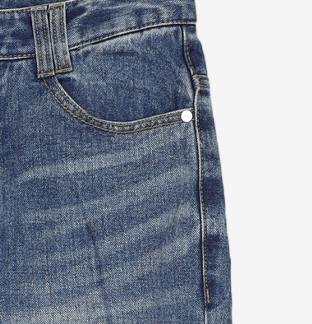데케트(DECET) Dawn Semi Wide Jeans DCPT002LaserBlue 28