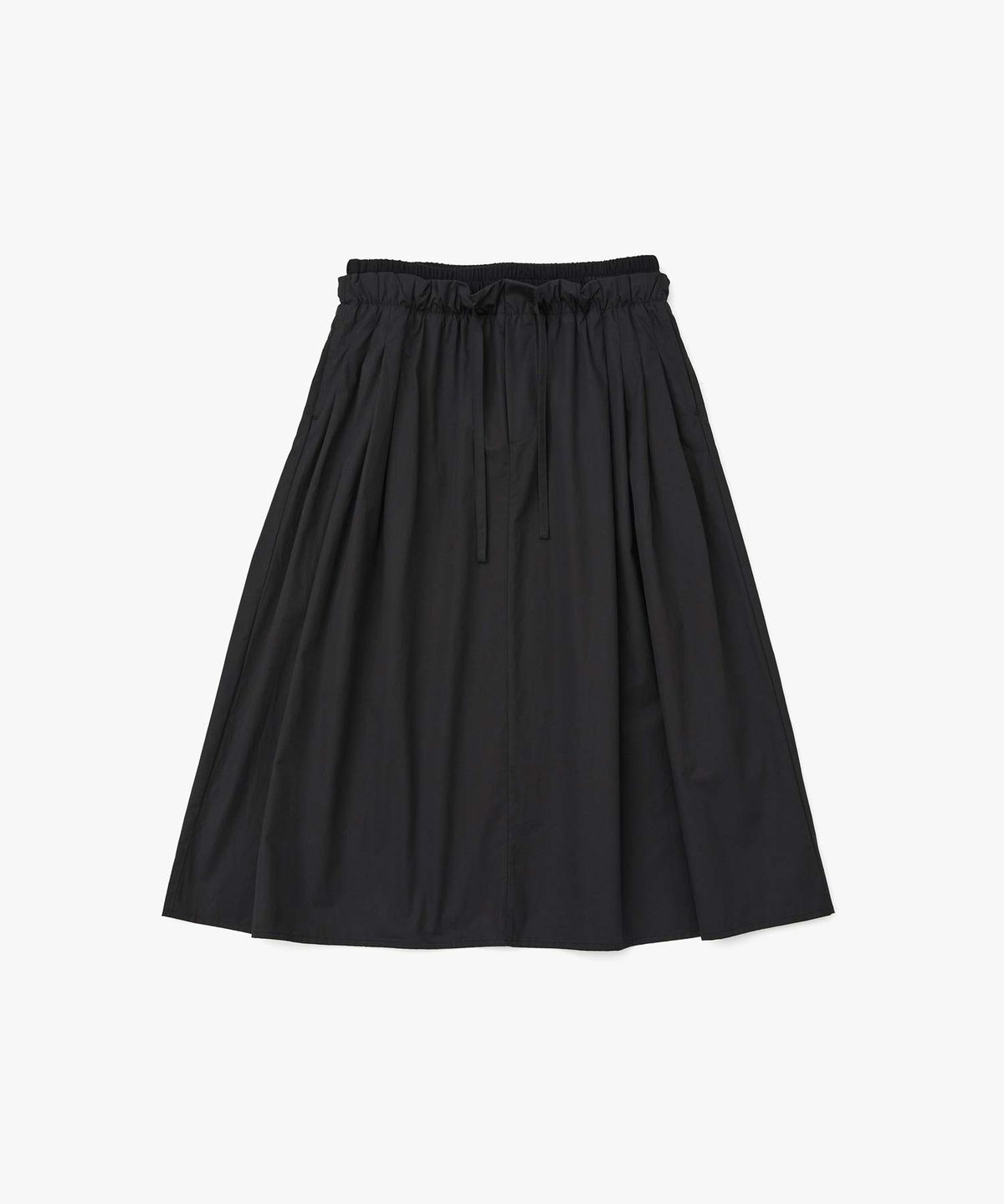 에이킷(AKEIT) Layered Poplin Long Skirt _Black