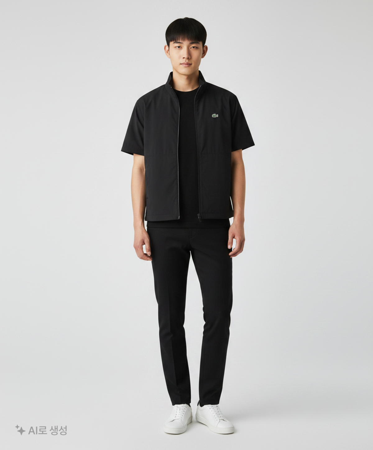 라코스테(LACOSTE) 남성 반팔 아노락 [블랙] 105