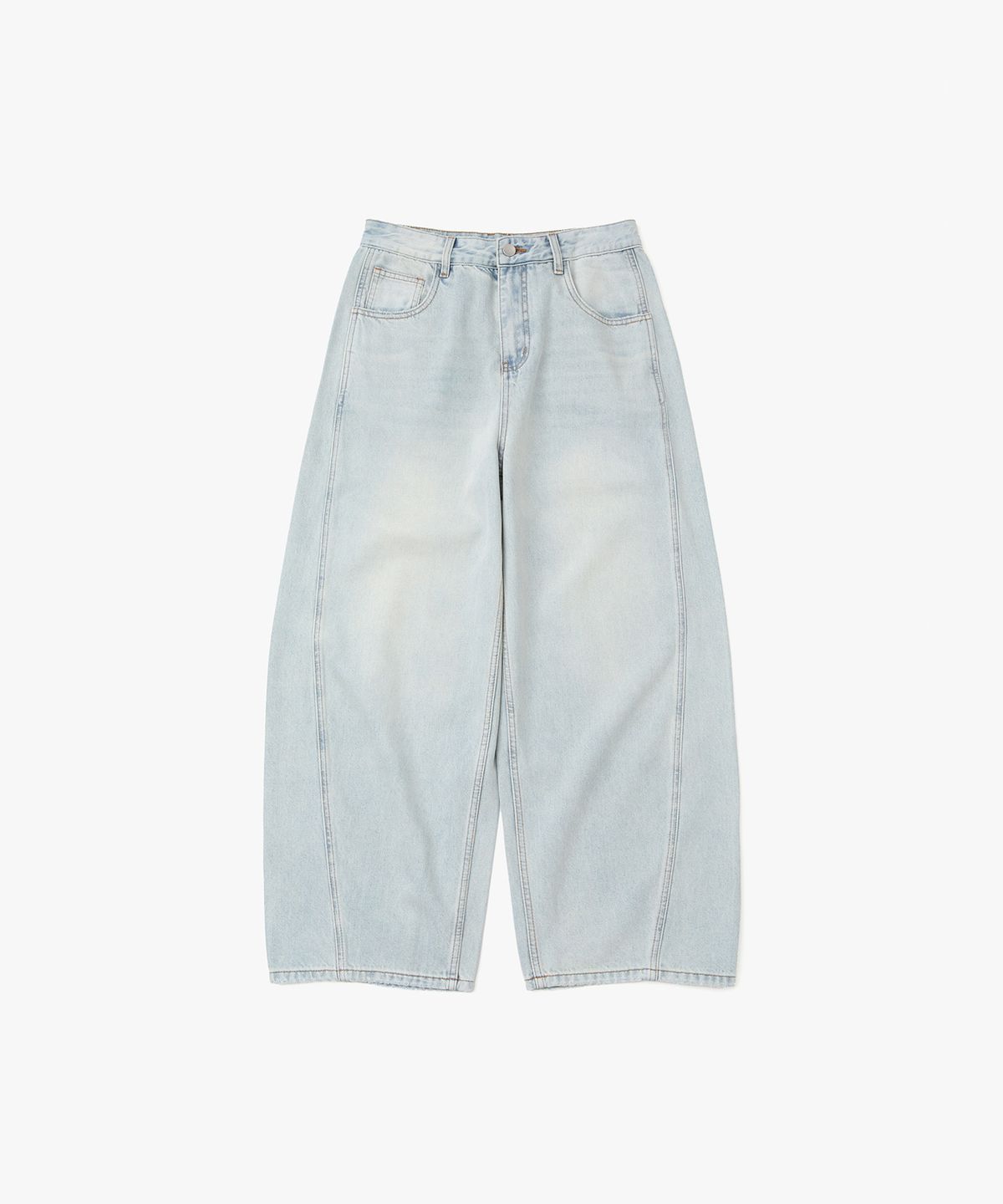 에이킷(AKEIT) Summer Curved Denim Pants_Blue