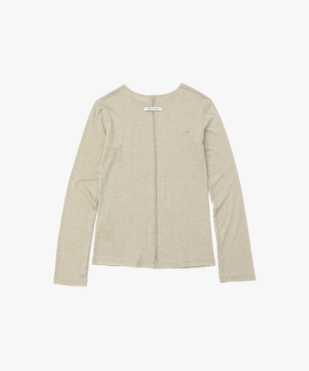 에이킷(AKEIT) Cut Off Long Sleeve Tee_Beige