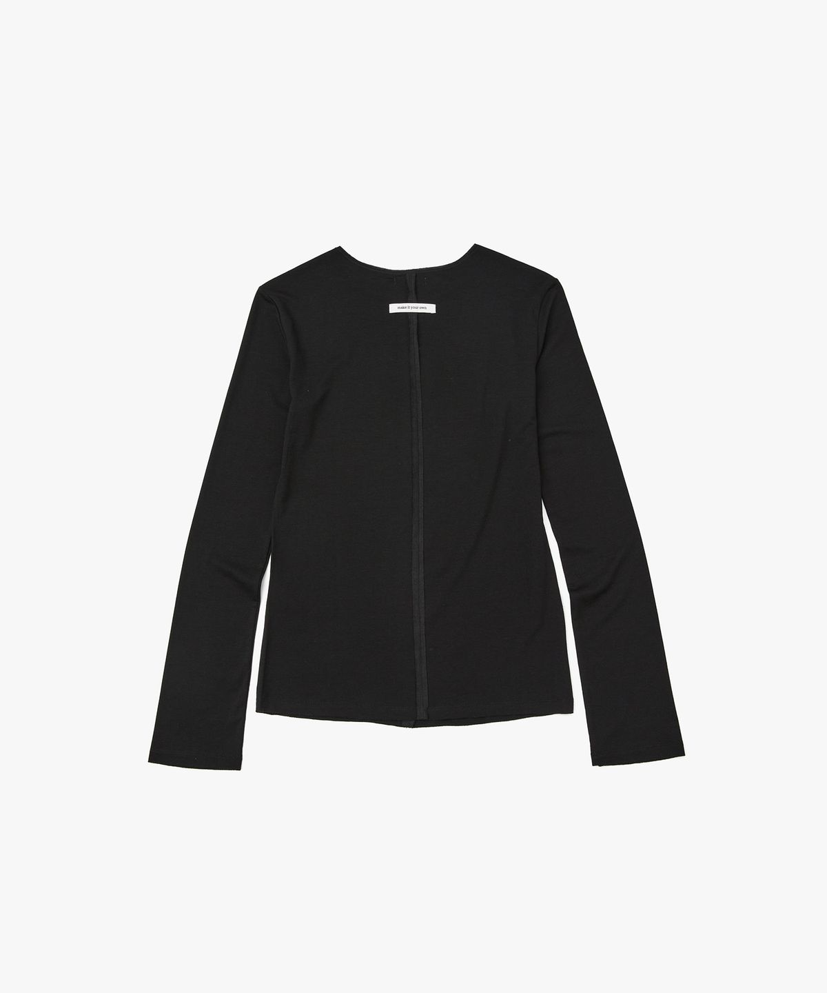 에이킷(AKEIT) Cut Off Long Sleeve Tee_Black