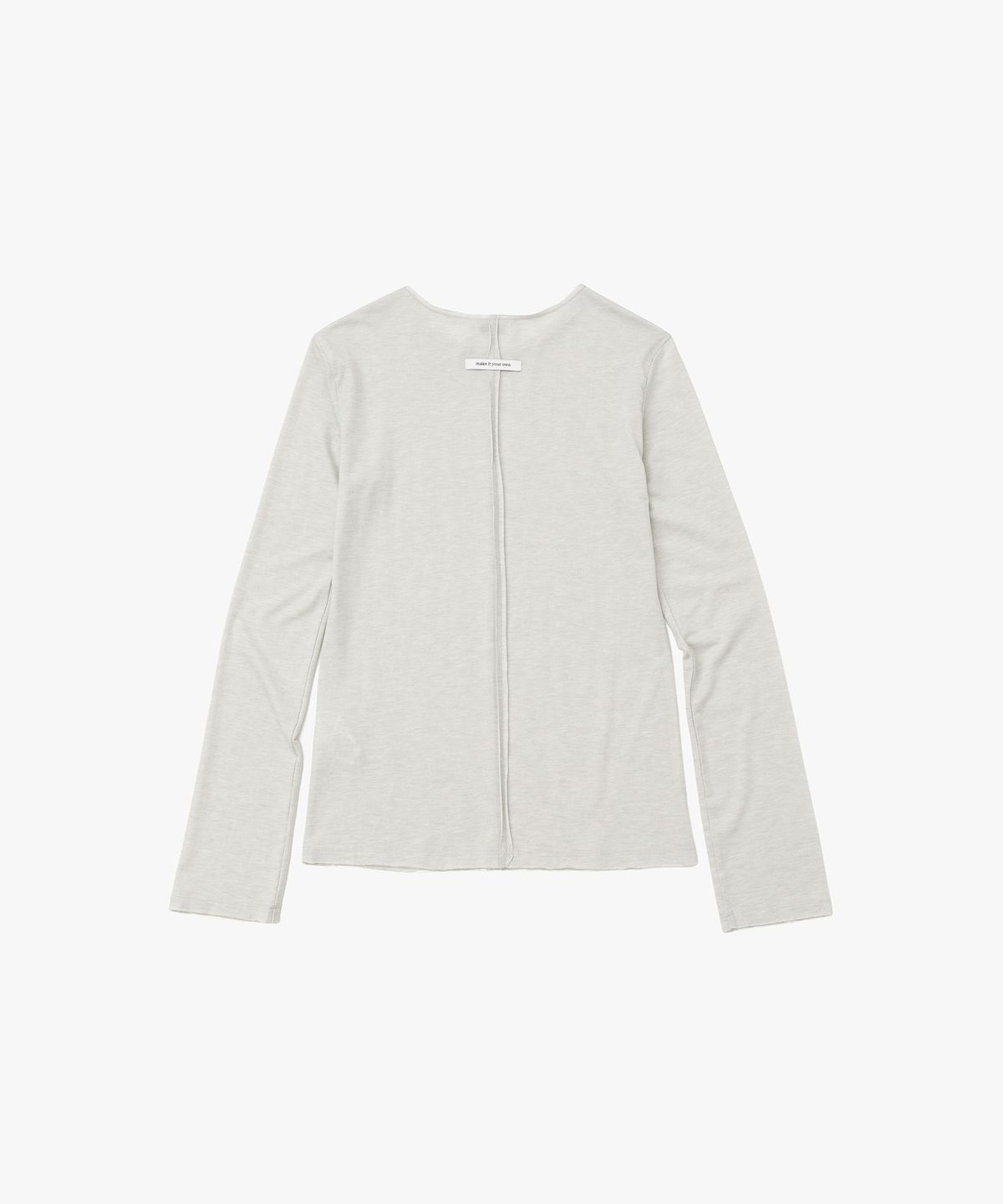 에이킷(AKEIT) Cut Off Long Sleeve Tee_Grey