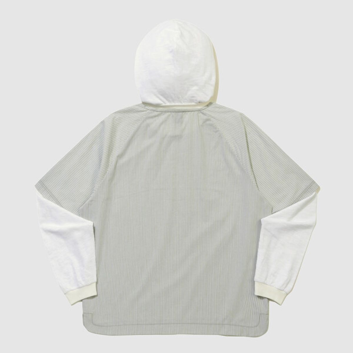 엄브로(UMBRO) 스트라이프 하이브리드 후드 풀오버 그린 UR321CWT81