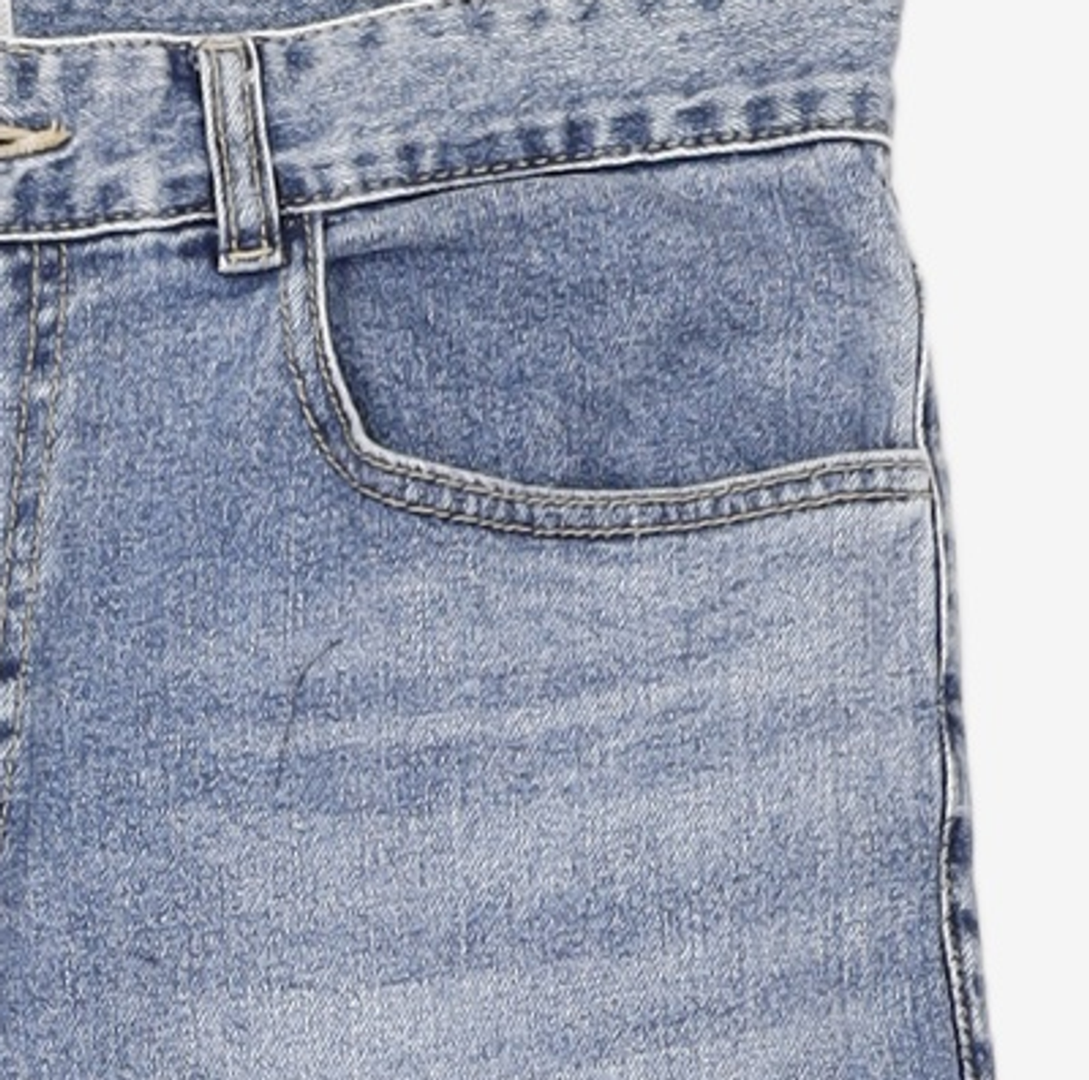 가먼트레이블(GARMENT LABLE) [피스워커x가먼트레이블]Garment Worker Tapered Crop Jeans / Tapered (Greyish Blue) L