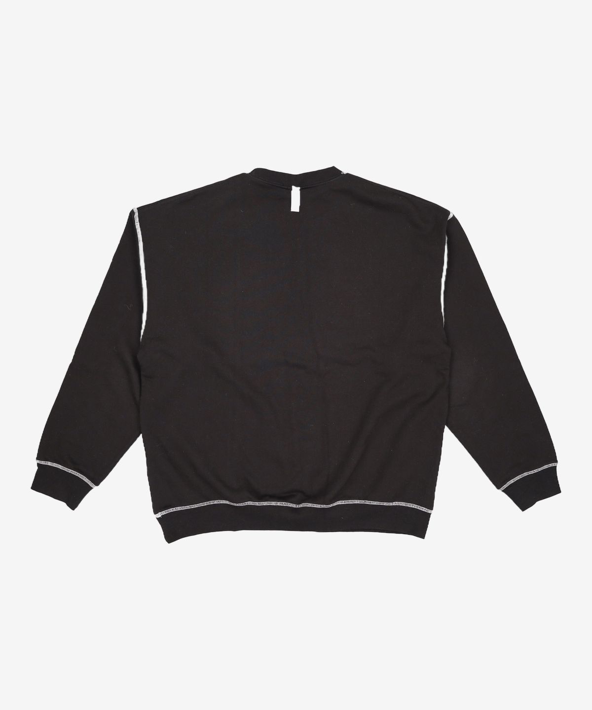 노매뉴얼(NOMANUAL) STITCH LOGO SWEATSHIRT - BLACK XL