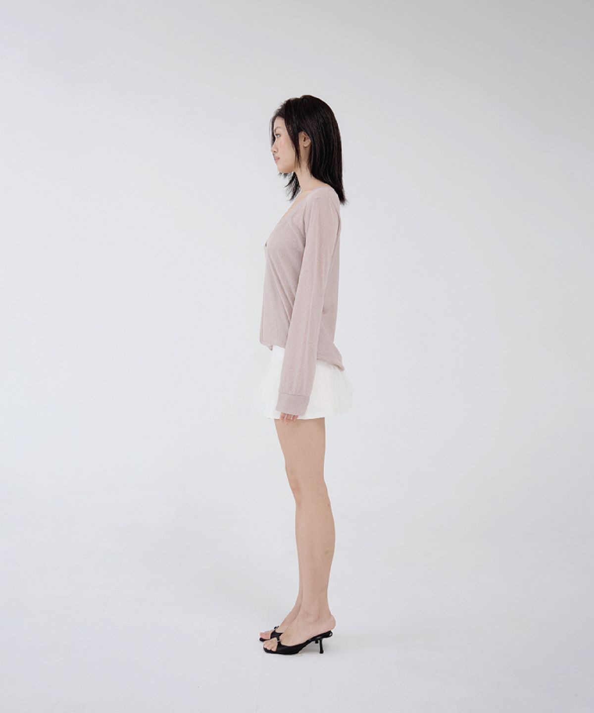 벨리아르(BELLIALEU) CLOUD V-NECK OATMEAL