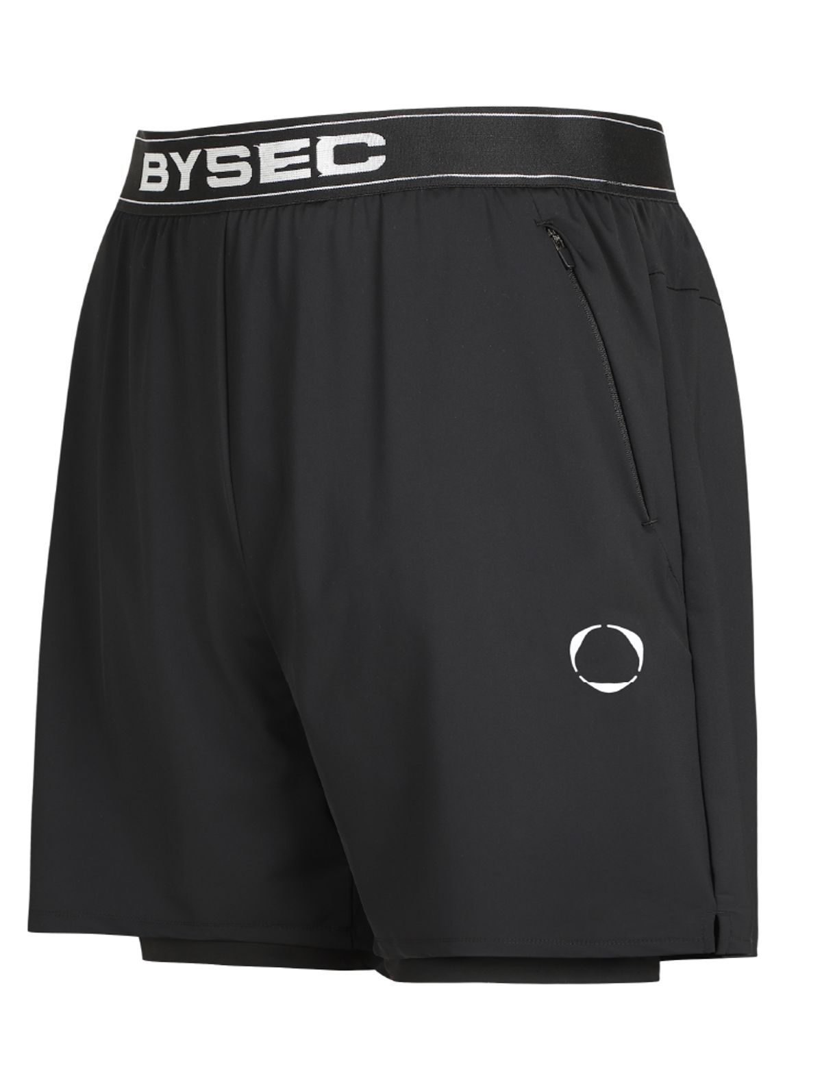 바이젝(BYSEC) [SET] 프로머슬 기능스판 컬래버로고 숏슬리브_2 Color + 우븐스판 메인로고 브레이커 쇼츠