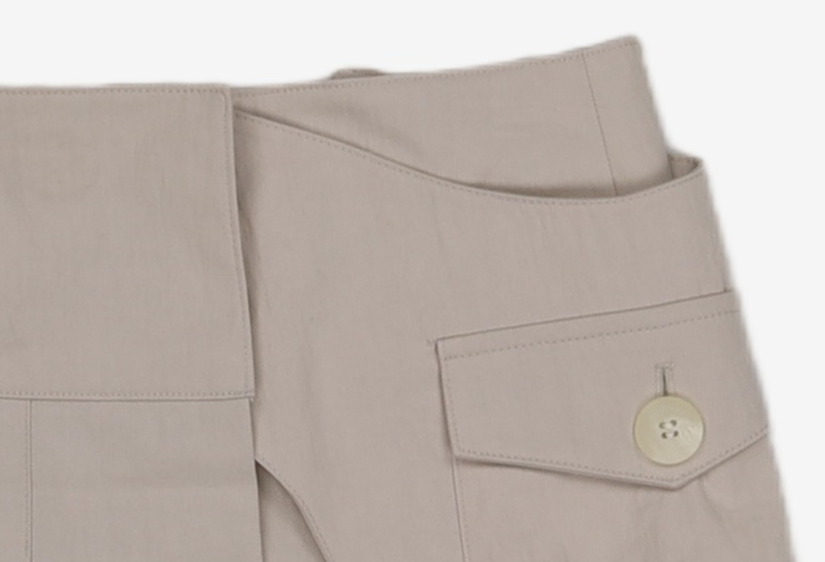 미세키서울(MISEKI SEOUL) Waist pocket bag mini skirt LIGHT GREY 2