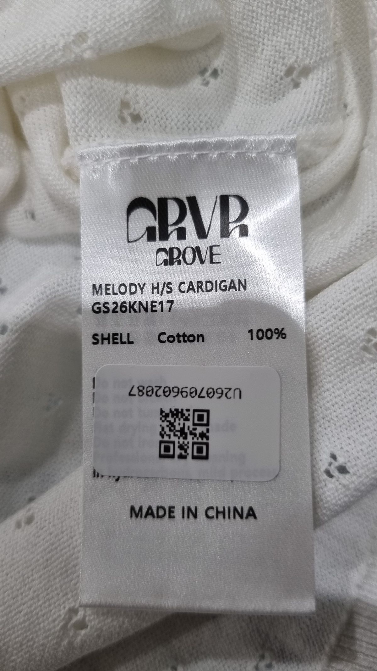 그로브(GROVE) MELODY H/S CARDIGAN (CREAM) FREE