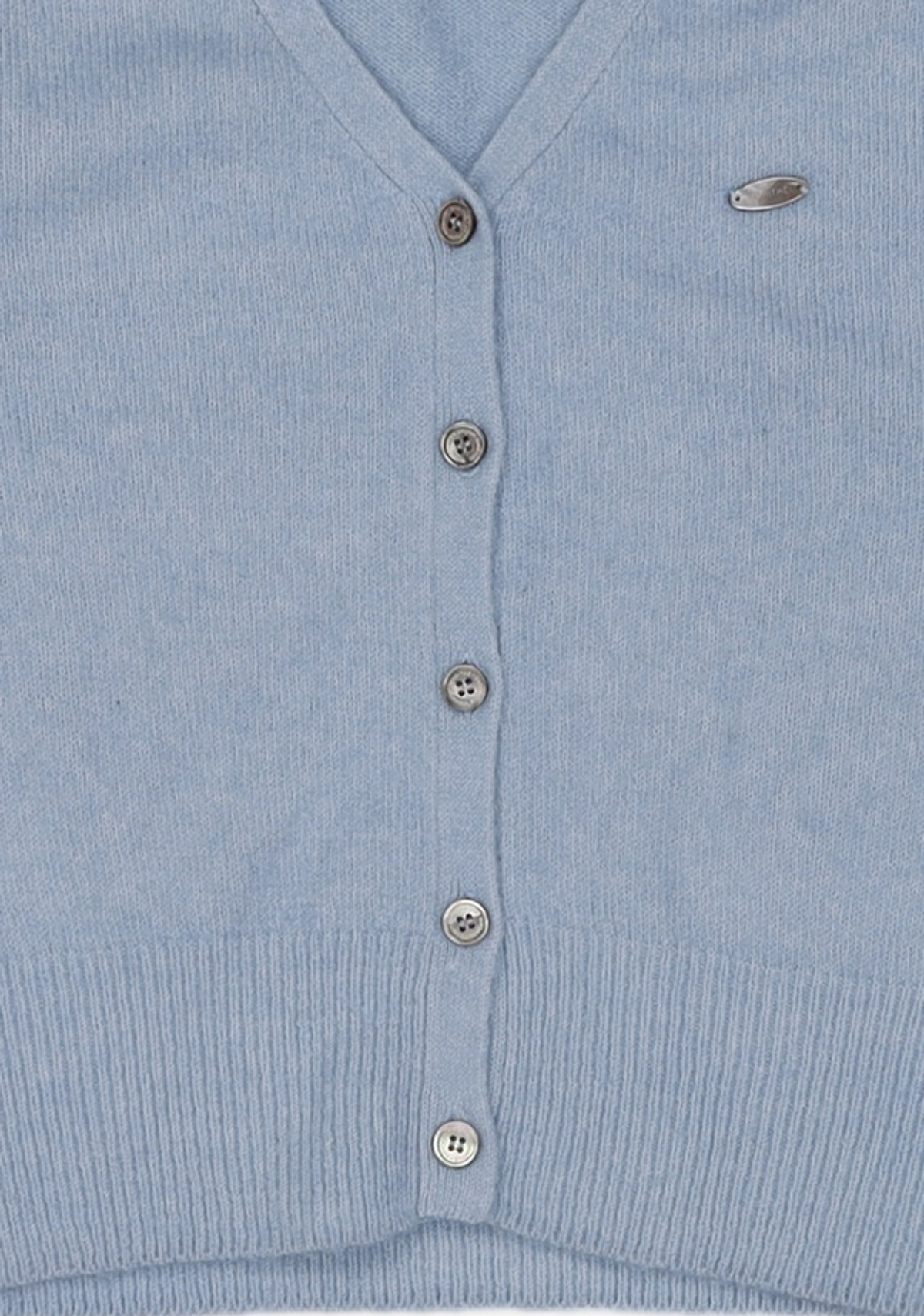 마리떼 프랑소와 저버(MARITHÉ + FRANҪOIS GIRBAUD) W V-NECK CROP CARDIGAN sky blue S