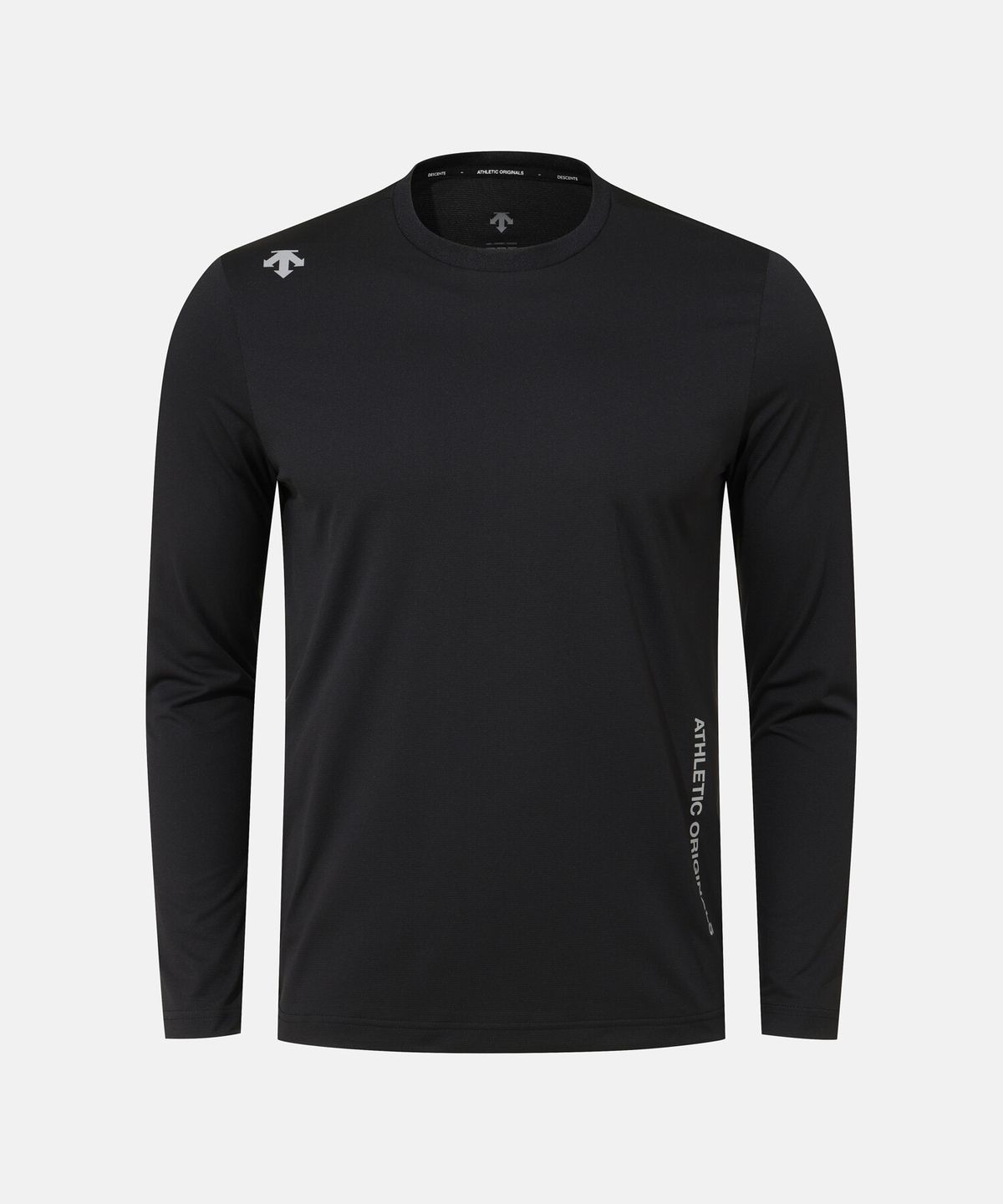 데상트(DESCENTE) 퀵드라이 흡습속건 긴팔 티셔츠 블랙 SR323RTL71