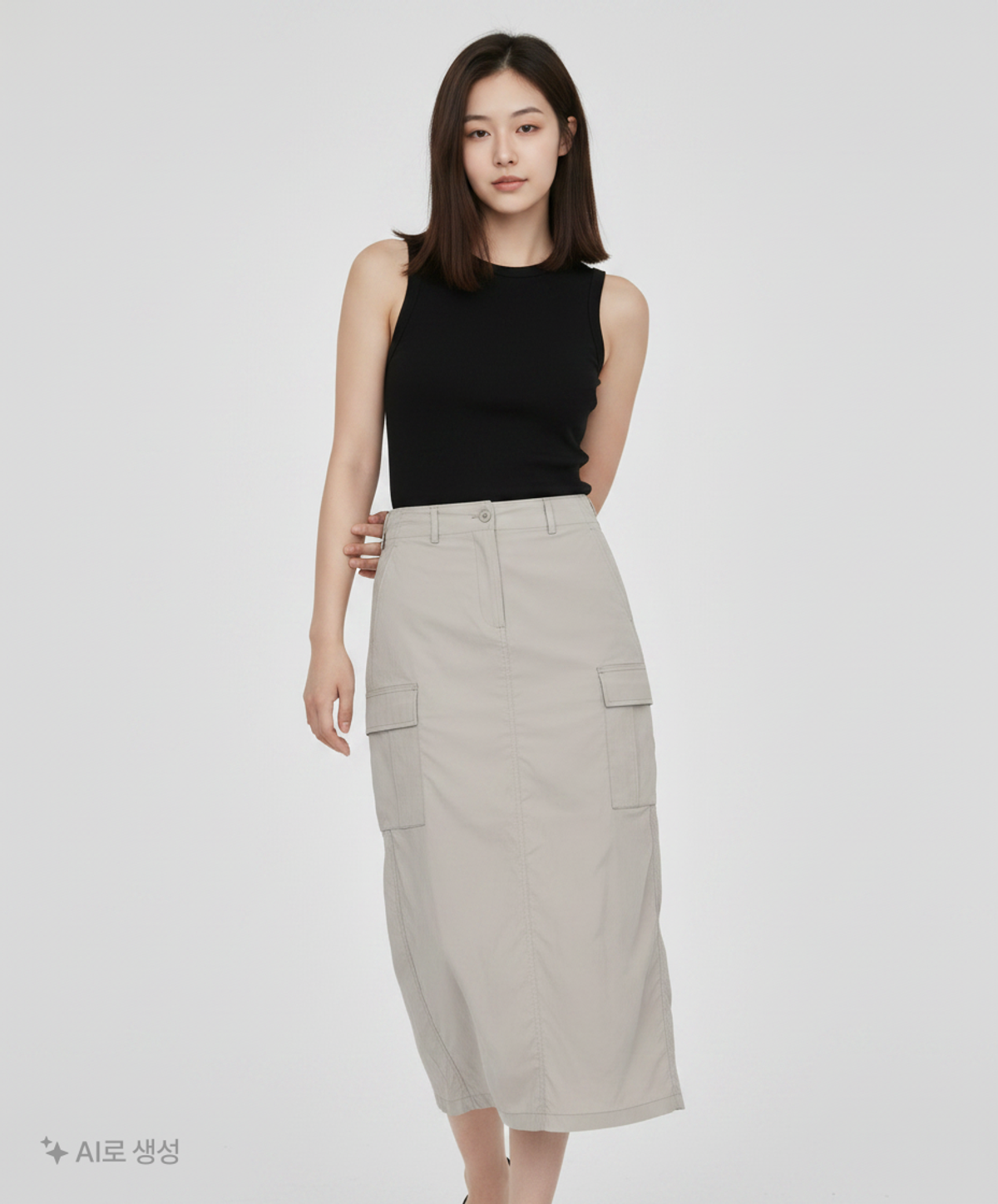 무신사 스탠다드(MUSINSA STANDARD) 롱스커트 M