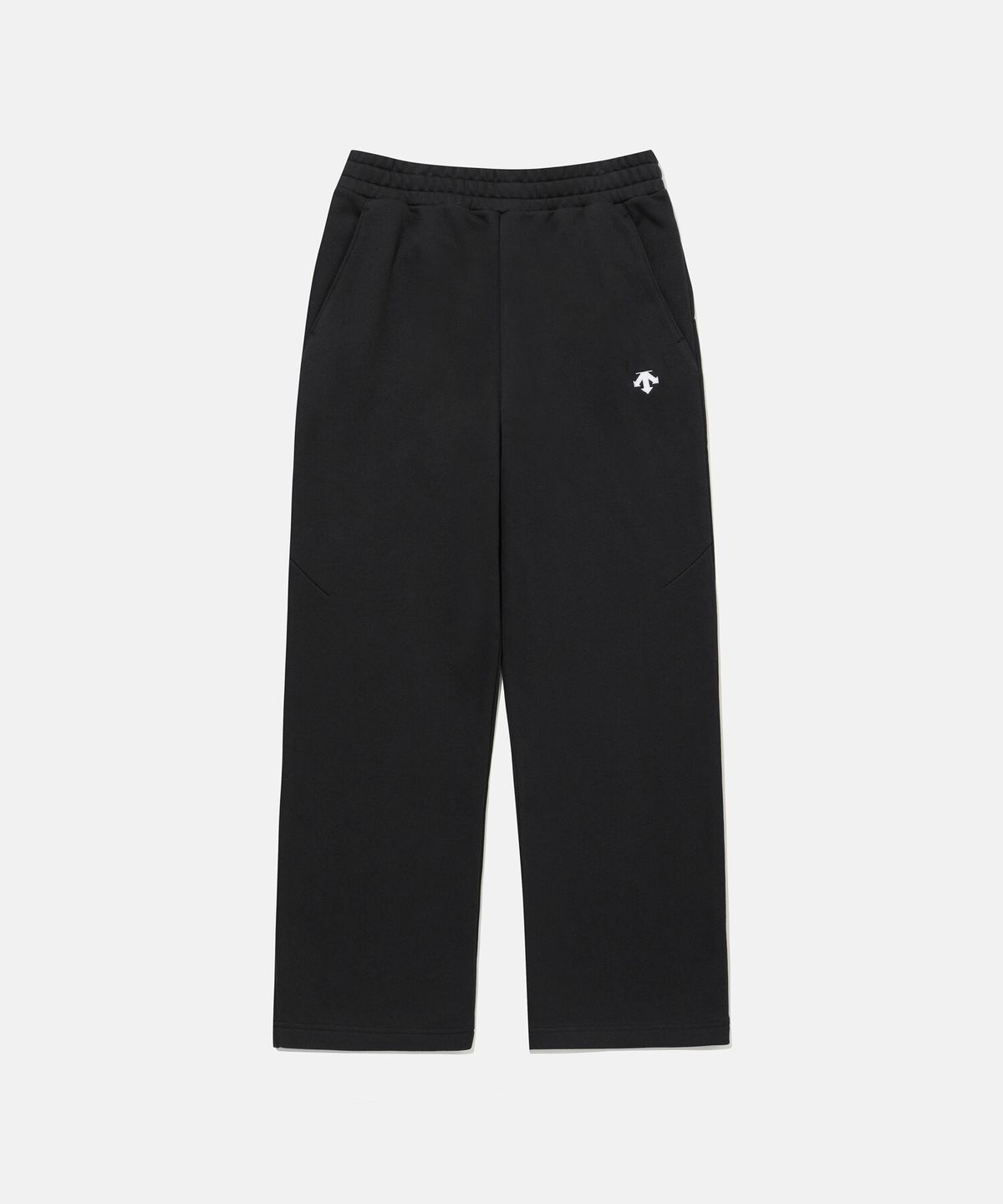 데상트(DESCENTE) 스포츠테리 스트레이트핏 팬츠 블랙 SR323UKP81