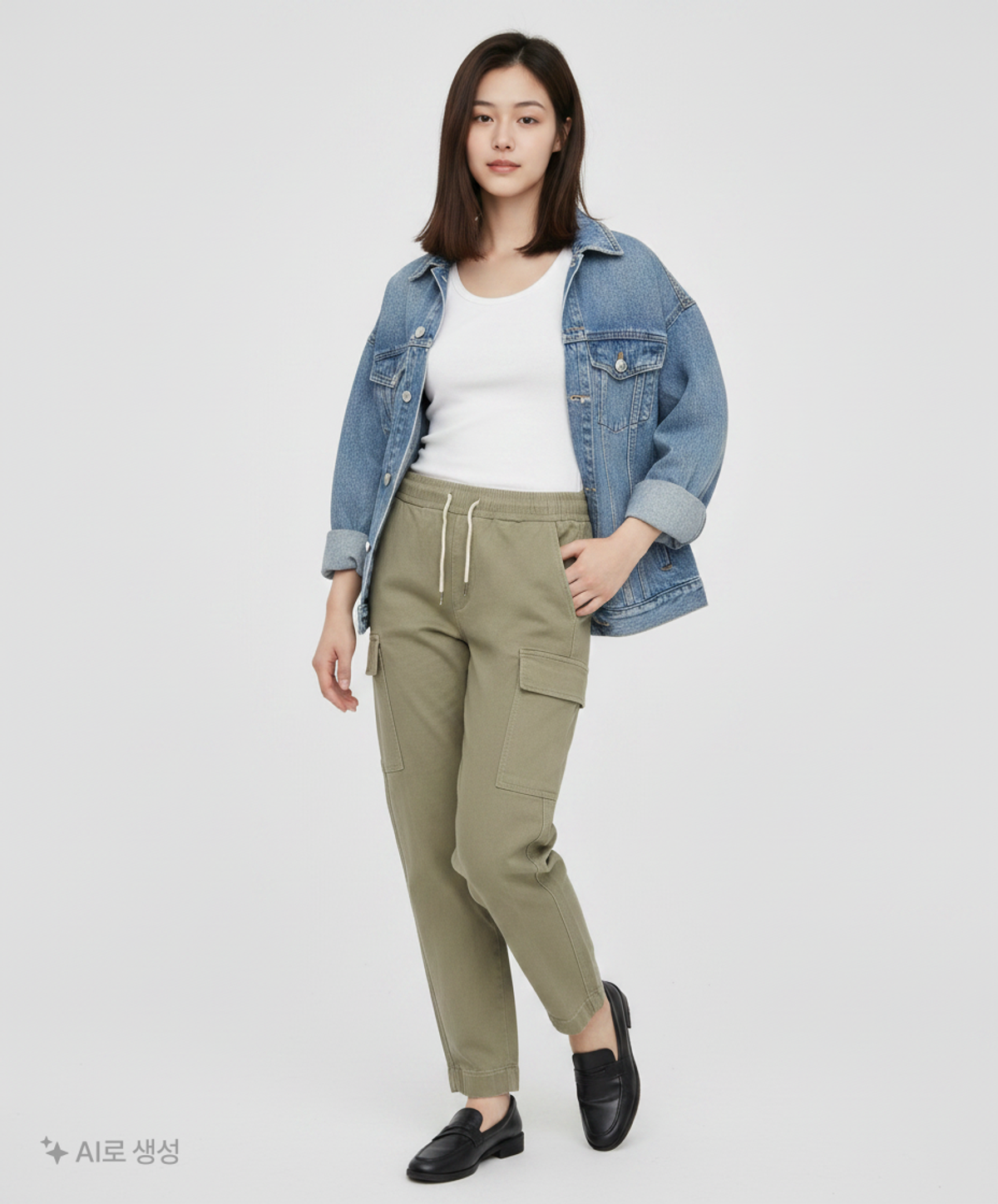 에이치커넥트(HCONNECT) 여성 아웃포켓 카고 스트링 팬츠(30270-150-417-09) 28