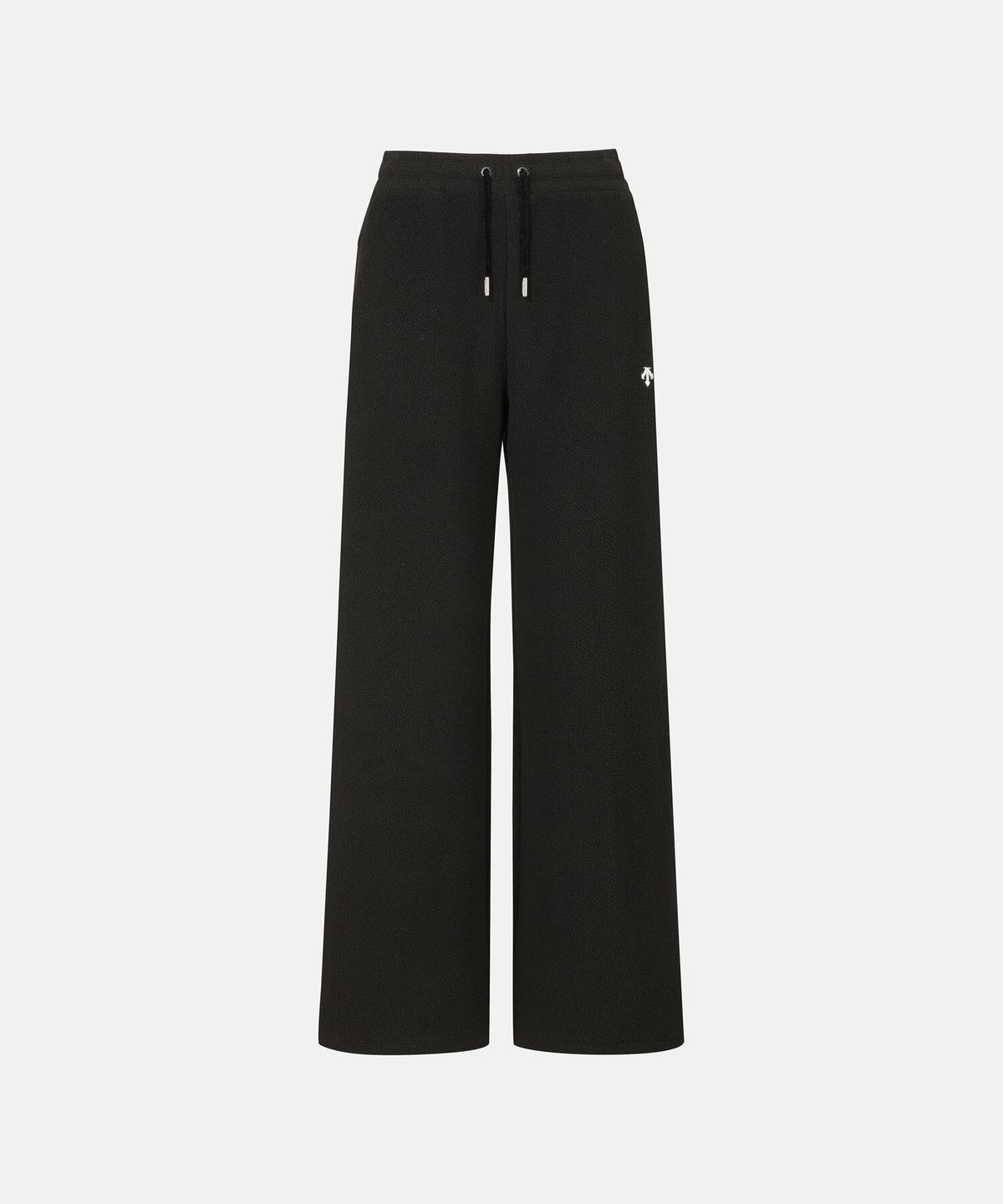 데상트(DESCENTE) 여성 스포츠테리 세미 와이드핏 트레이닝 팬츠 블랙 SR322PFP72