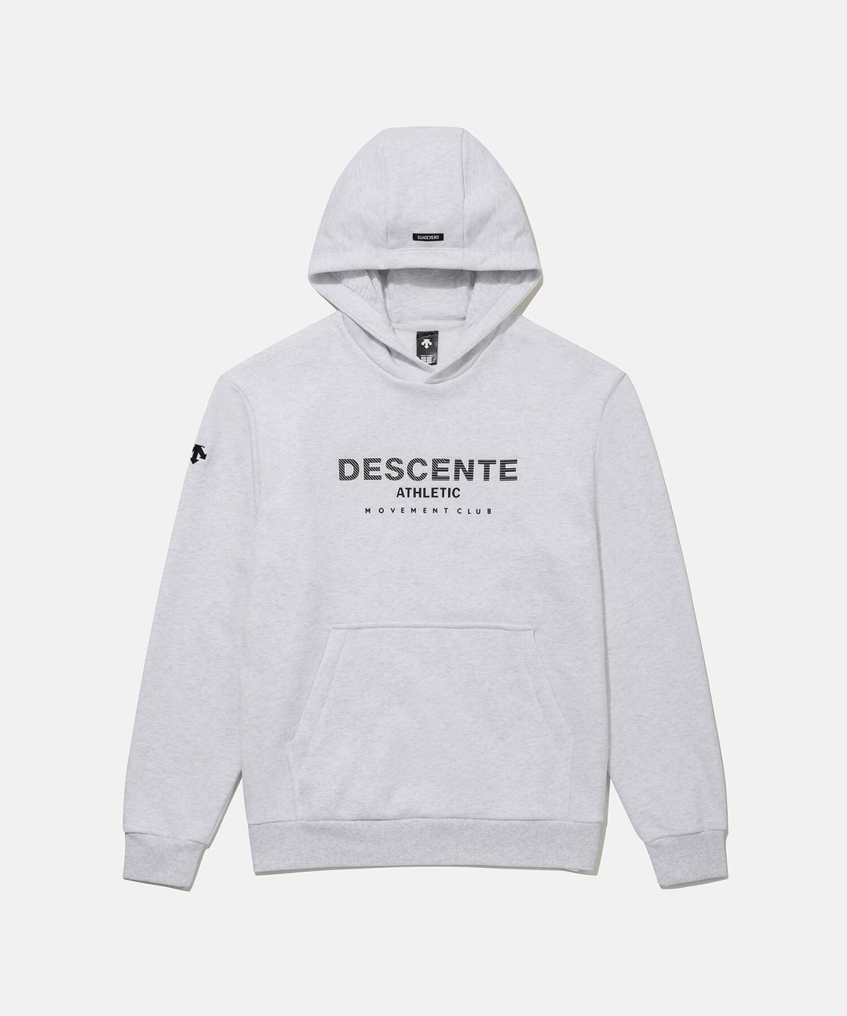 데상트(DESCENTE) 스포츠테리 그래픽 후드 티셔츠 라이트 그레이 SR323UHD81