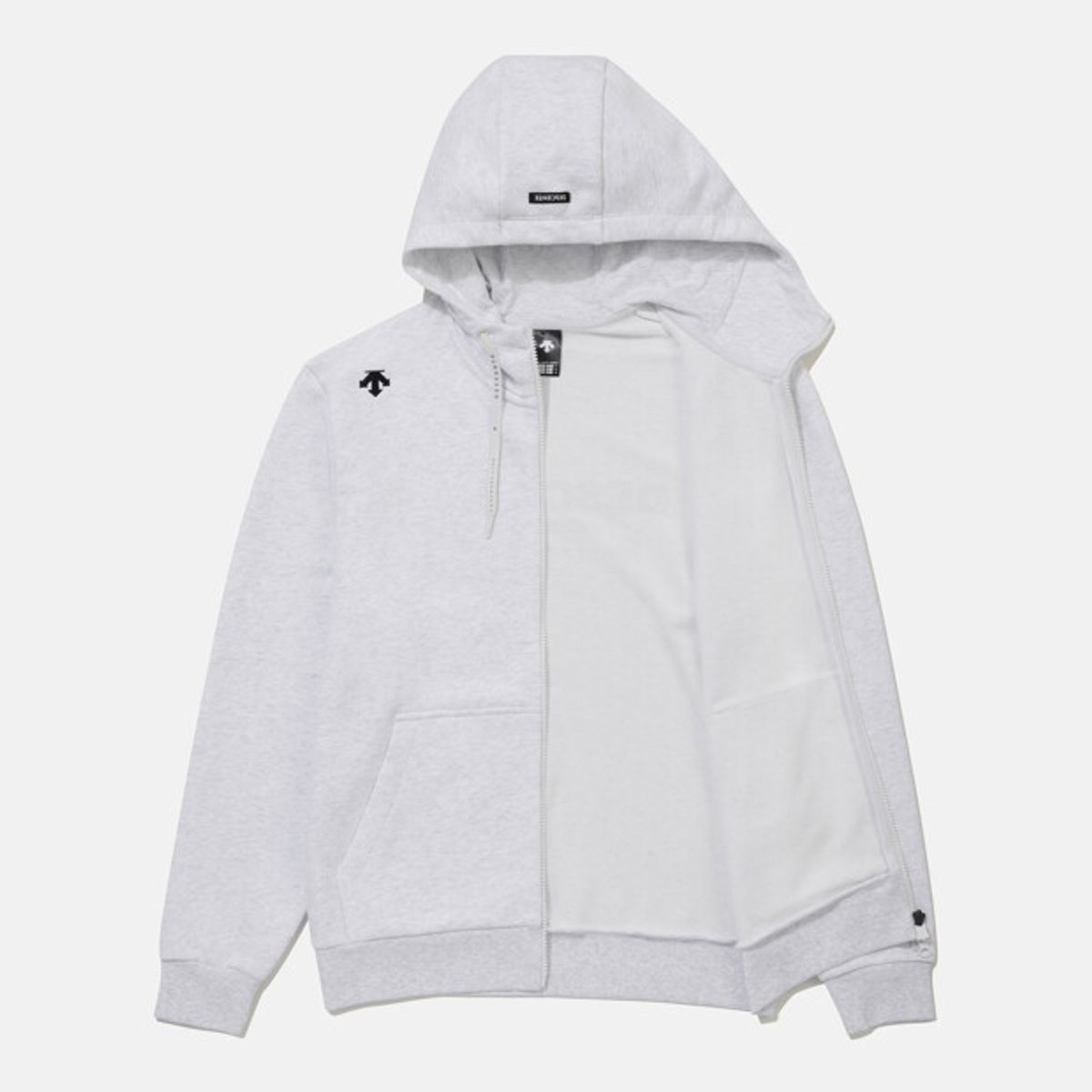 데상트(DESCENTE) 스포츠테리 백그래픽 트레이닝 자켓 라이트 그레이 SR323UFT81