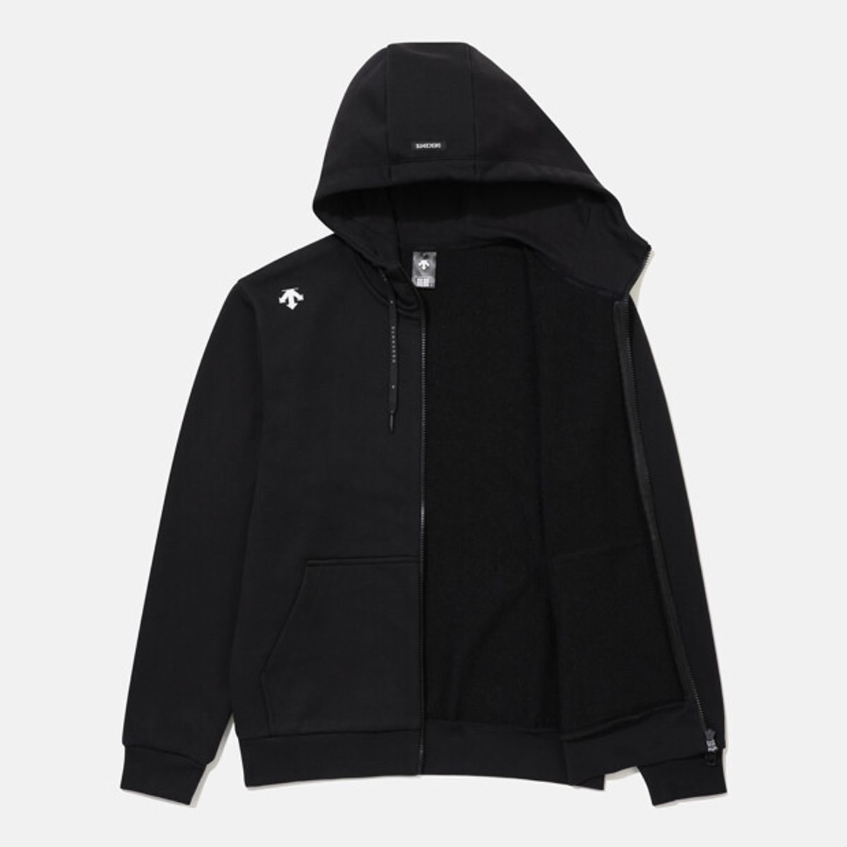데상트(DESCENTE) 스포츠테리 백그래픽 트레이닝 자켓 블랙 SR323UFT81