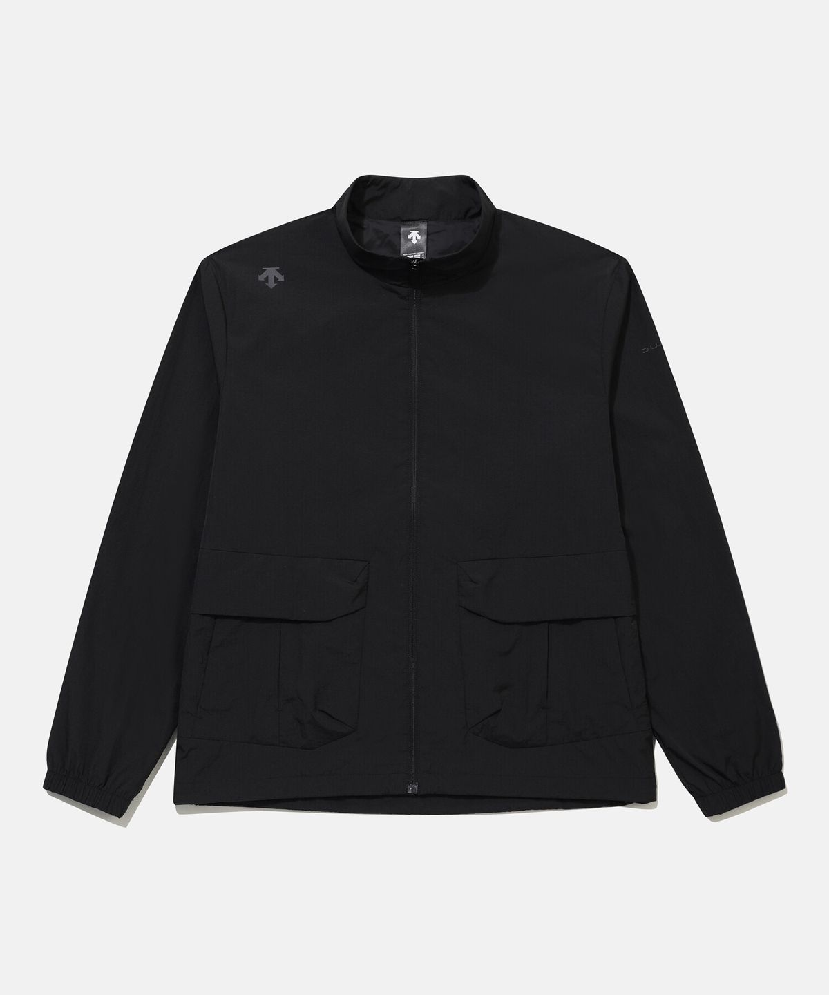 데상트(DESCENTE) 남성 레인블락 안감형 스탠드넥 자켓 블랙 SR321DJK83