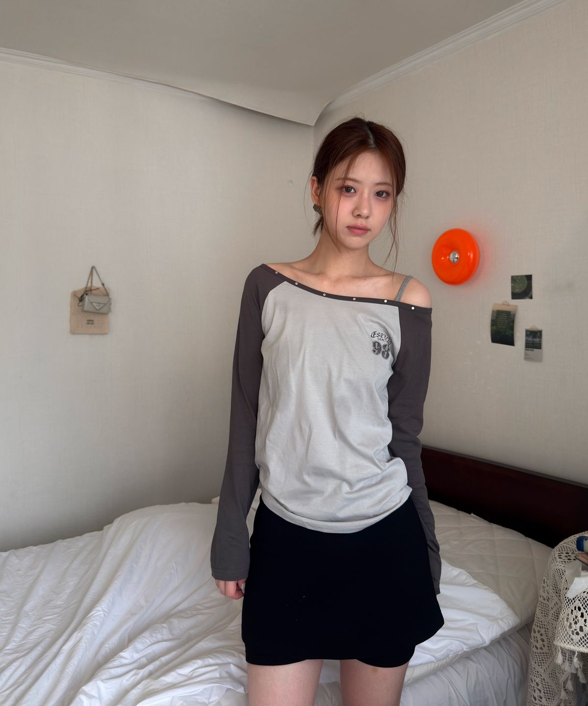 미쏘(MIXXO) 나그랑 그래픽 티셔츠_MIWLWG944A