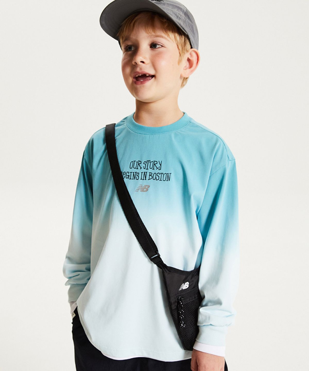 뉴발란스 키즈(NEWBALANCEKIDS) GRID PACK_그라데이션 다잉 긴팔티셔츠 NK9BG4906U50